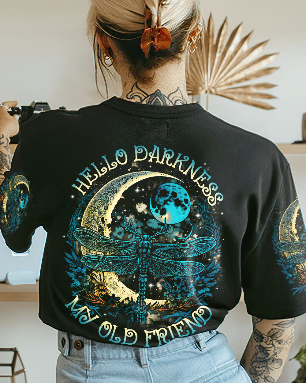 HELLO DARKNESS MY OLD FRIEND DRAGONFLY ALL OVER PRINT - TLTR0403233