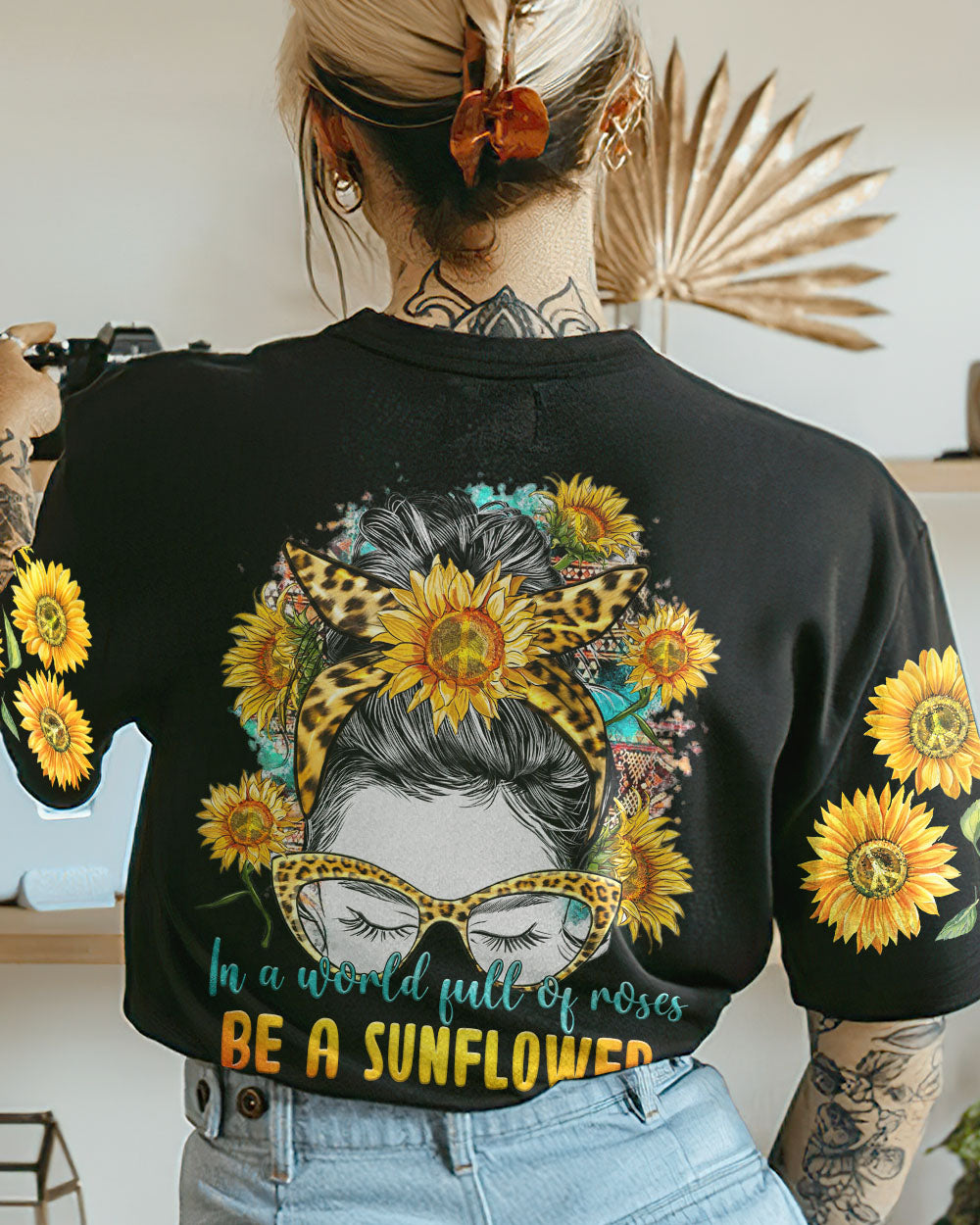 BE A SUNFLOWER ALL OVER PRINT - TA3101238