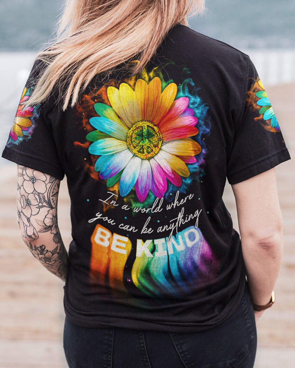 BE KIND DAISY ALL OVER PRINT - TA2002233