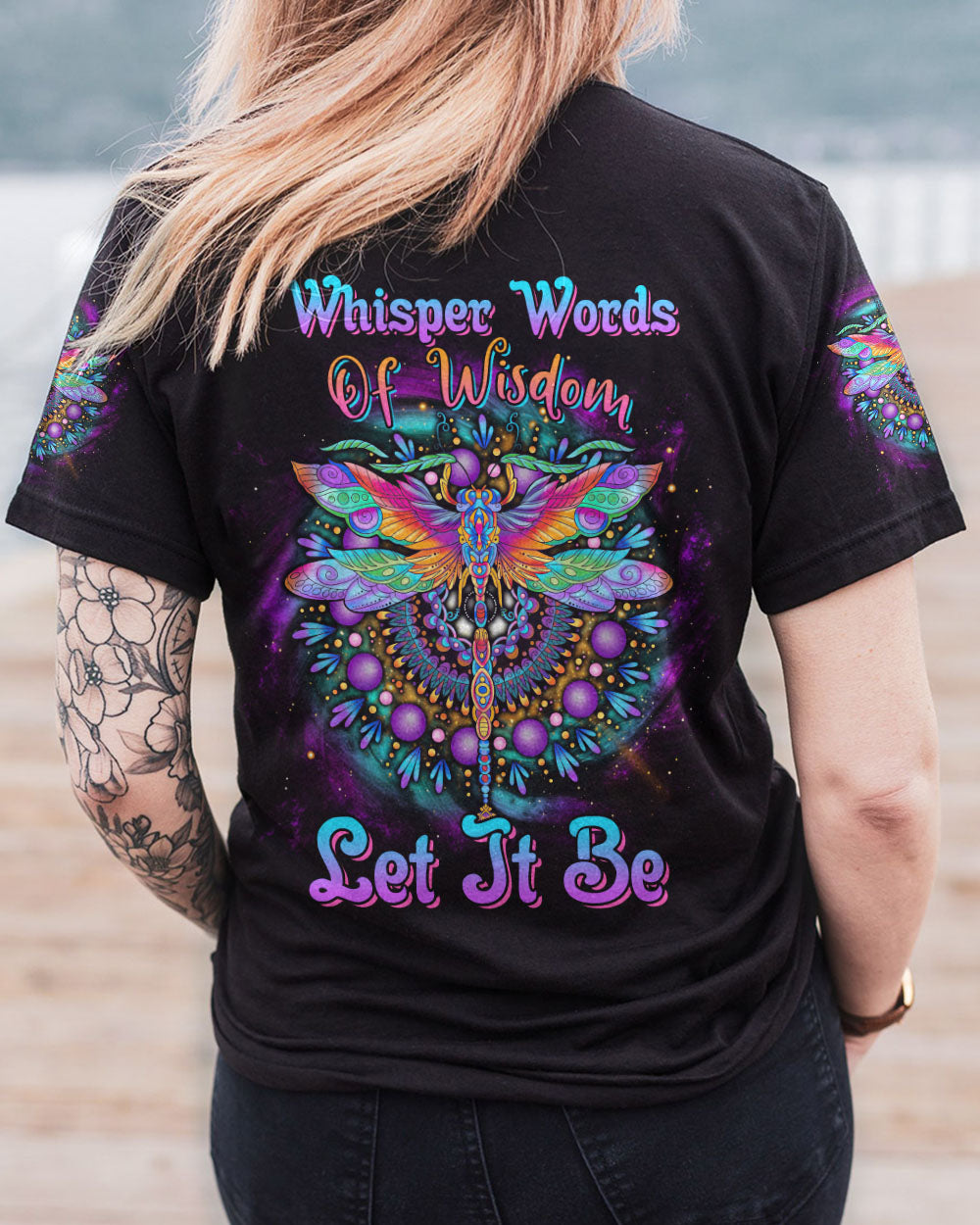 WHISPER WORDS OF WISDOM DRAGONFLY ALL OVER PRINT - TLTR1003232