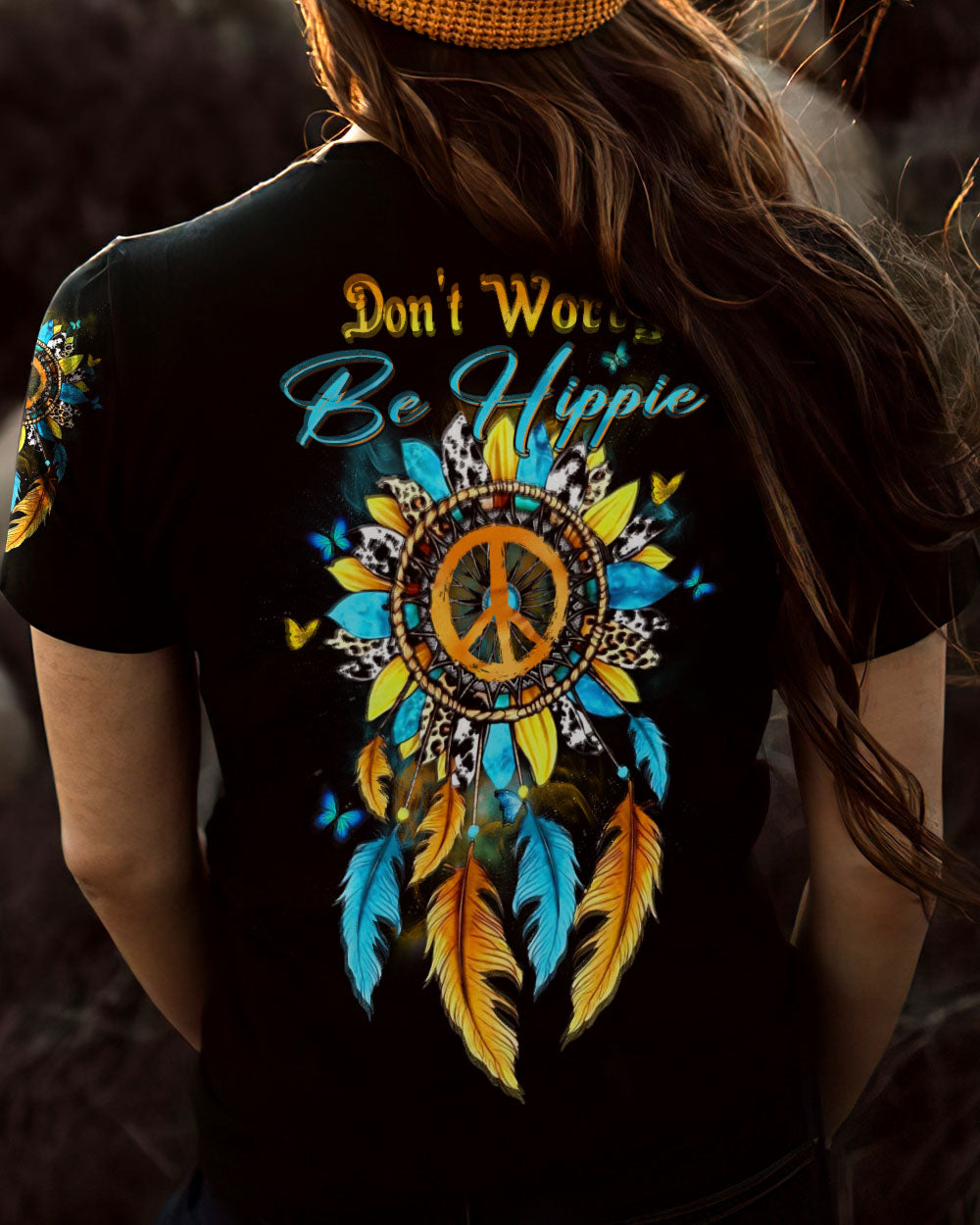 DON'T WORRY BE HIPPIE ALL OVER PRINT - YHHN0203234