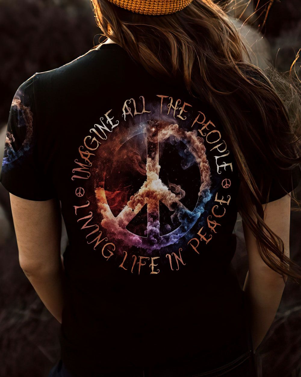 IMAGINE ALL THE PEOPLE LIVE LIFE IN PEACE GALAXY ALL OVER PRINT - TA1302231