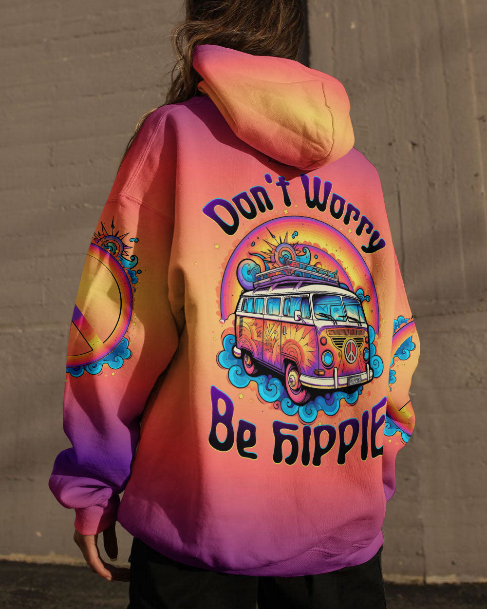 DON'T WORRY BE HIPPIE ALL OVER PRINT - TLTW1205232