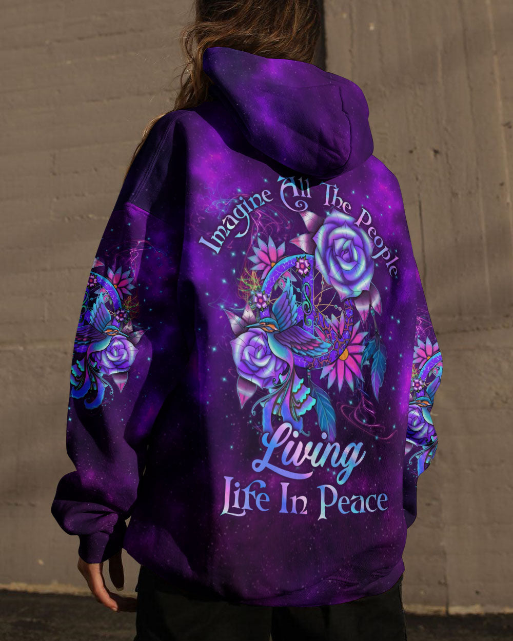 IMAGINE ALL THE PEOPLE LIVING LIFE IN PEACE ALL OVER PRINT - YHLN2404233