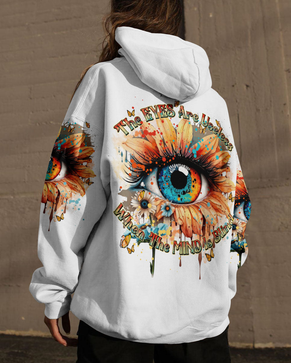THE EYES ARE USELESS WHEN THE MIND IS BLIND ALL OVER PRINT - TYTM1004232