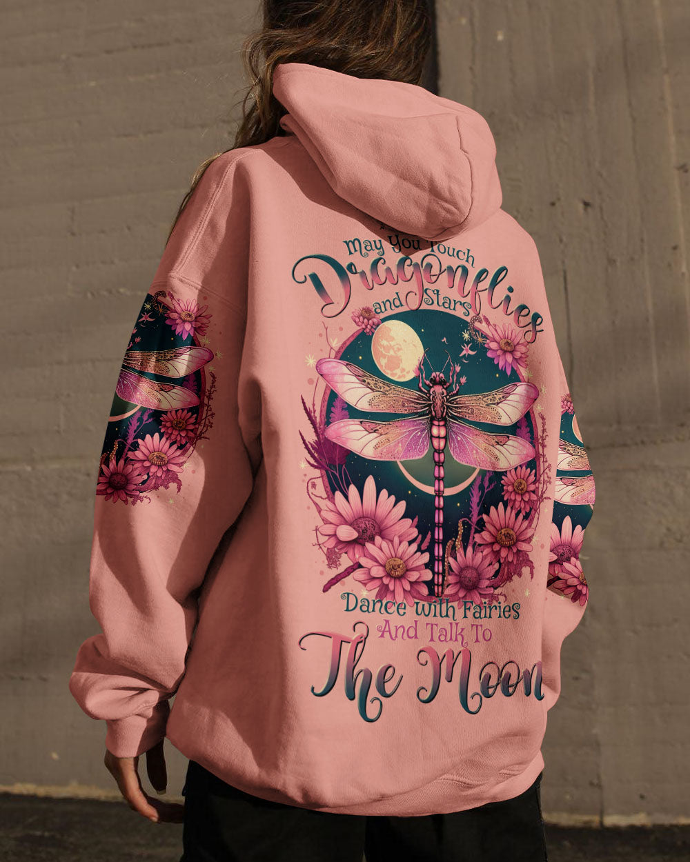 MAY YOU TOUCH DRAGONFLIES AND STARS PINK ALL OVER PRINT - TLTR0805231