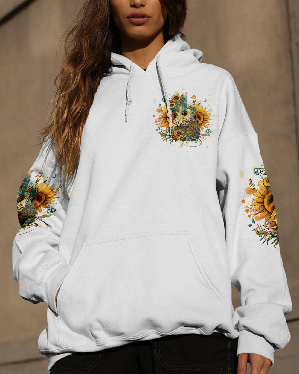 WHISPER WORDS OF WISDOM SUNFLOWER GUITAR ALL OVER PRINT - YHHG1804233