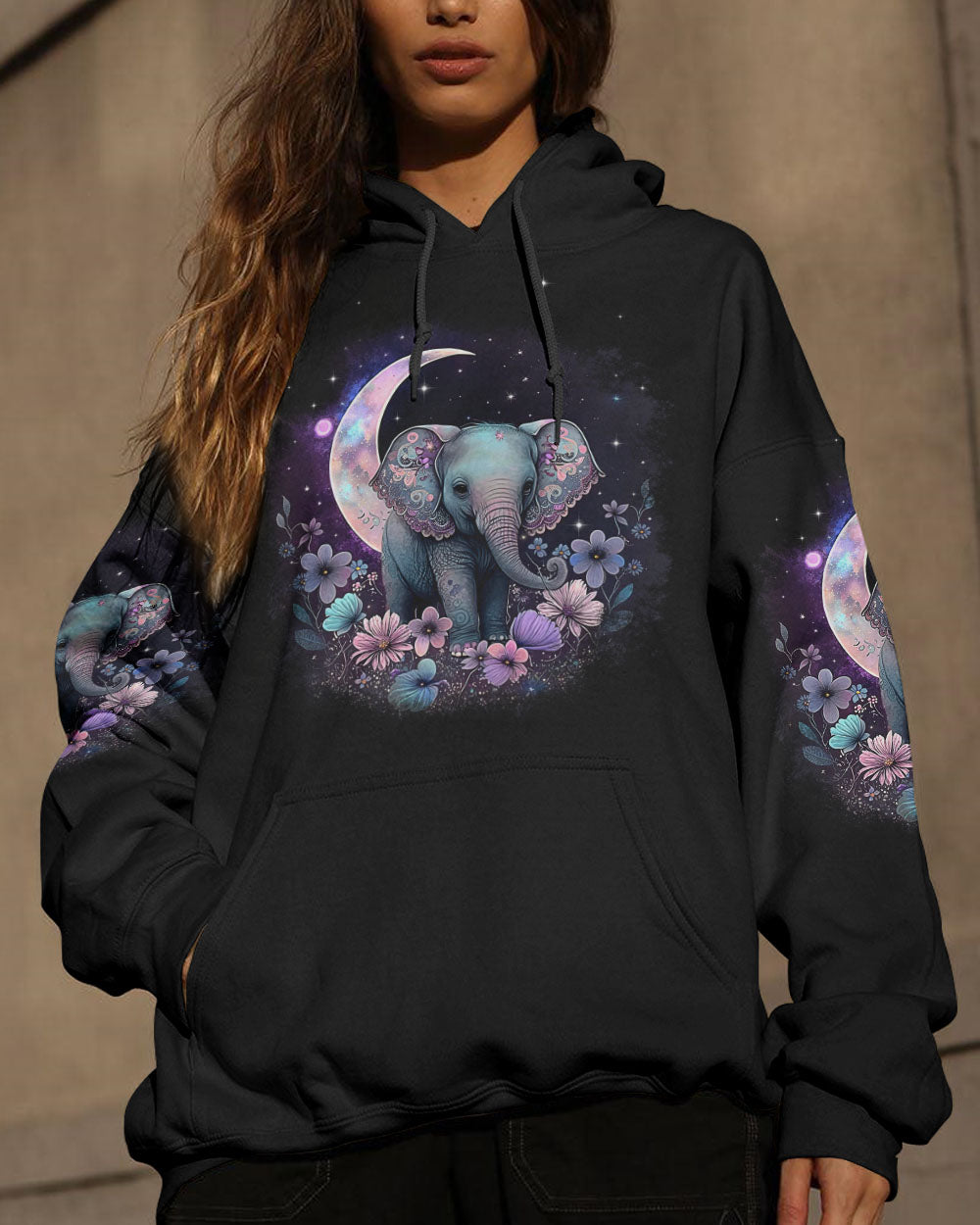 BE KIND ELEPHANT MOON ALL OVER PRINT - TLTR2404231