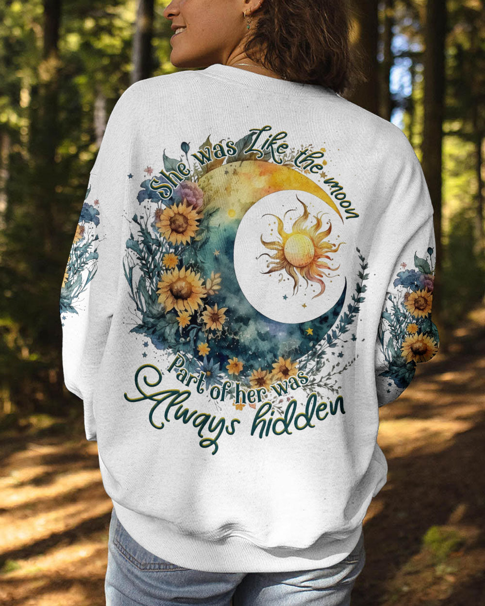 SHE WAS LIKE THE MOON WATERCOLOR ALL OVER PRINT - TLNT0405232