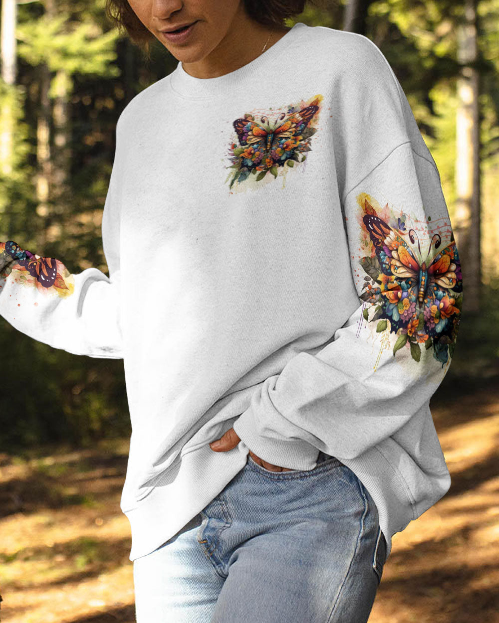 WHISPER WORDS OF WISDOM BUTTERFLY ALL OVER PRINT - YHDU2504233