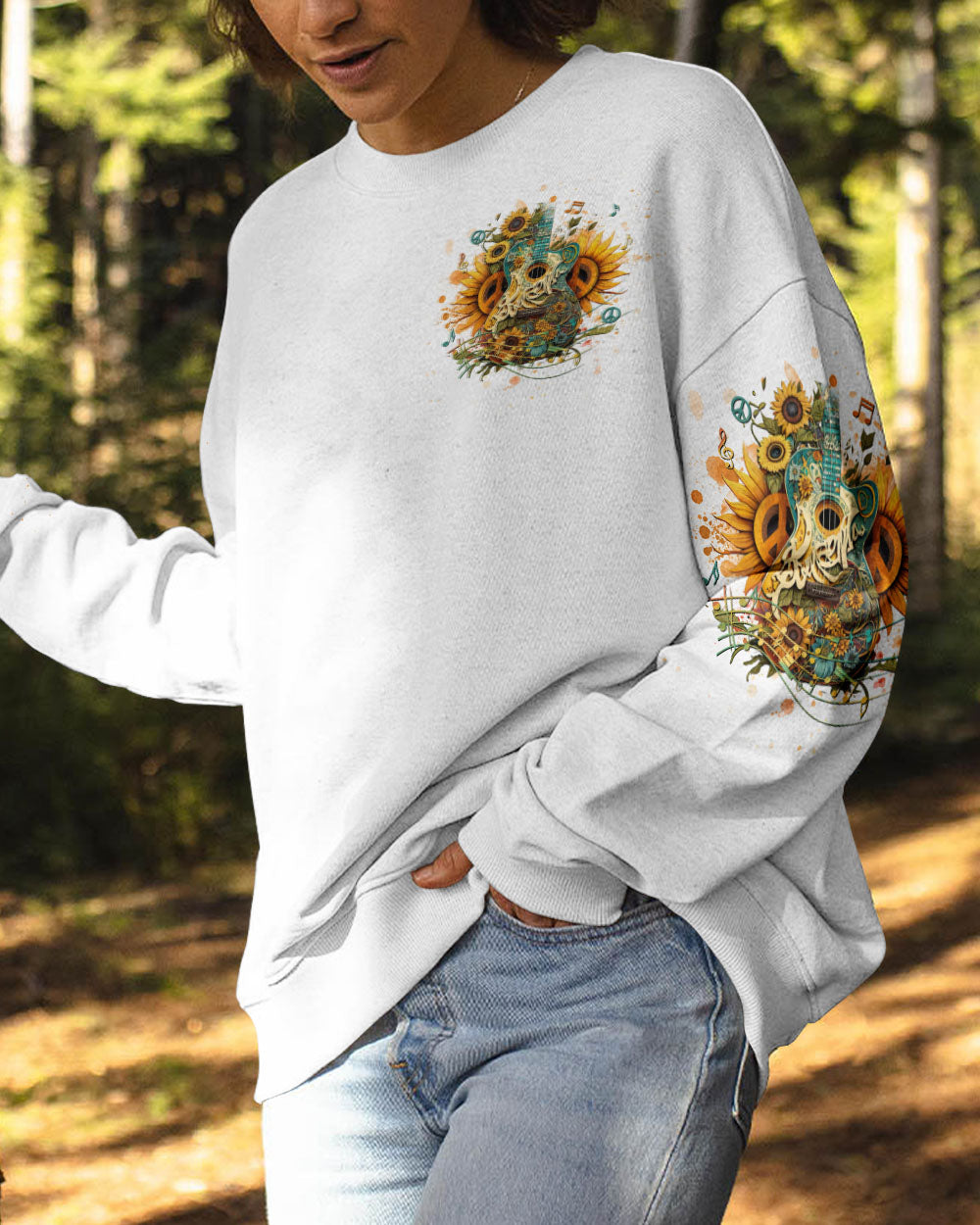 WHISPER WORDS OF WISDOM SUNFLOWER GUITAR ALL OVER PRINT - YHHG1804233