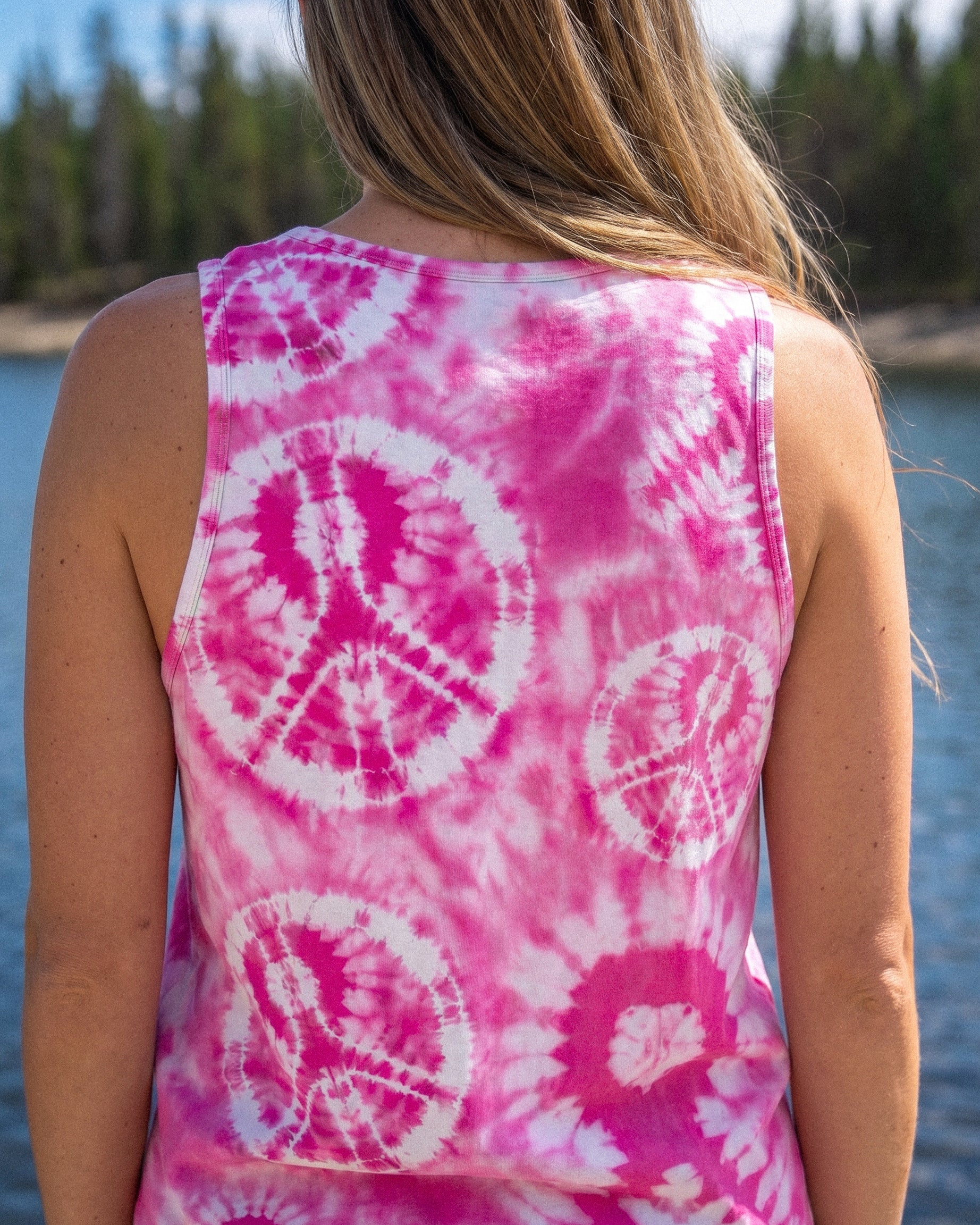 PINK PEACE SWIRL ALL OVER PRINT - RI1006261