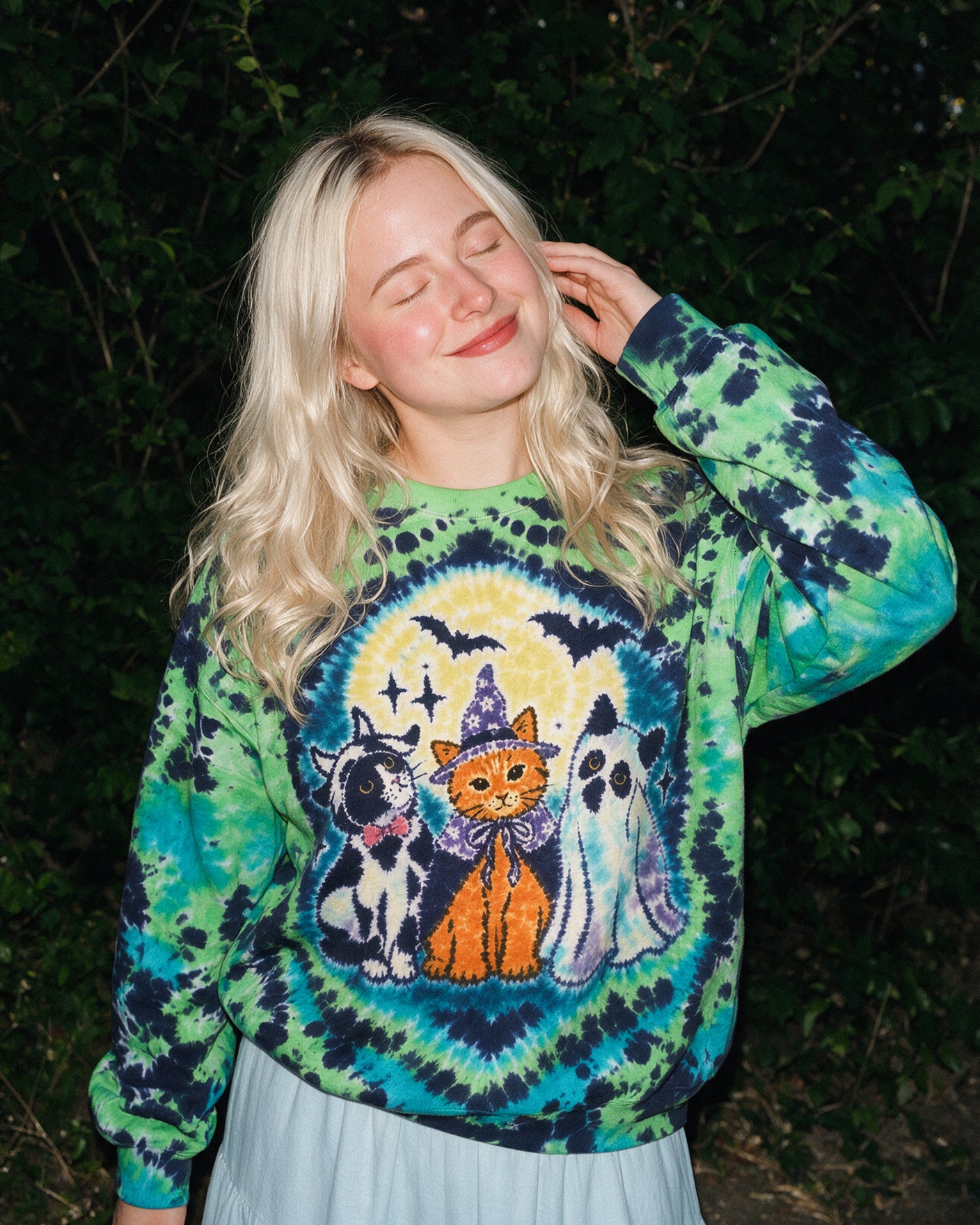 WITCHY KITTY GHOST FRIENDS ALL OVER PRINT – RI0508263
