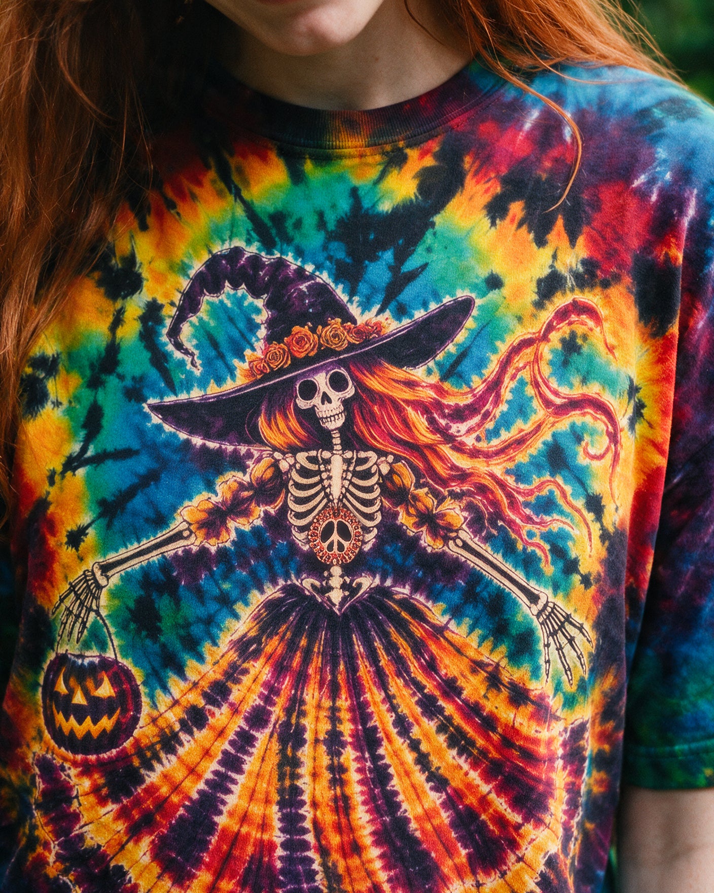 HIPPIE HARVEST SKELETON LADY ALL OVER PRINT – RI3107261