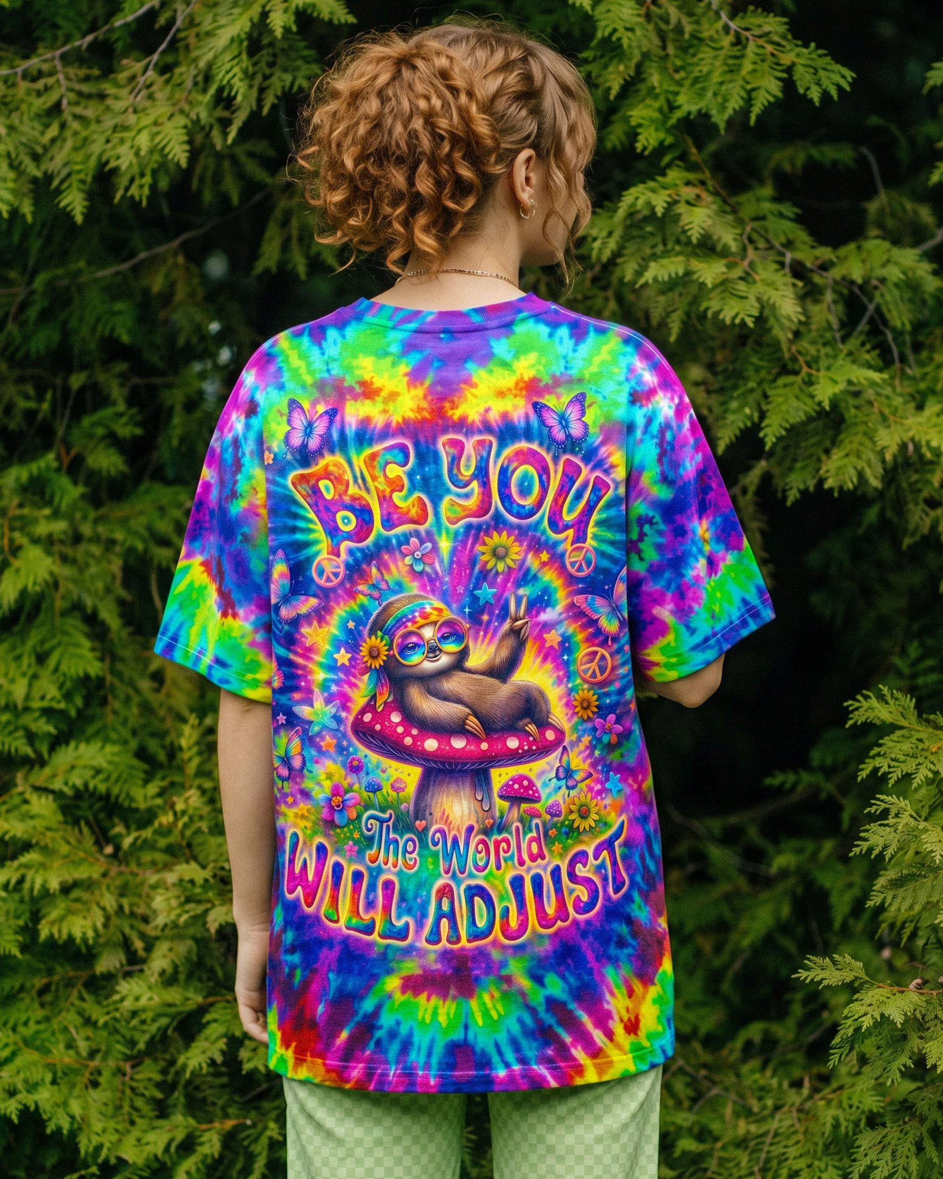 BE YOU HIPPIE SLOTH ALL OVER PRINT - RI0707262