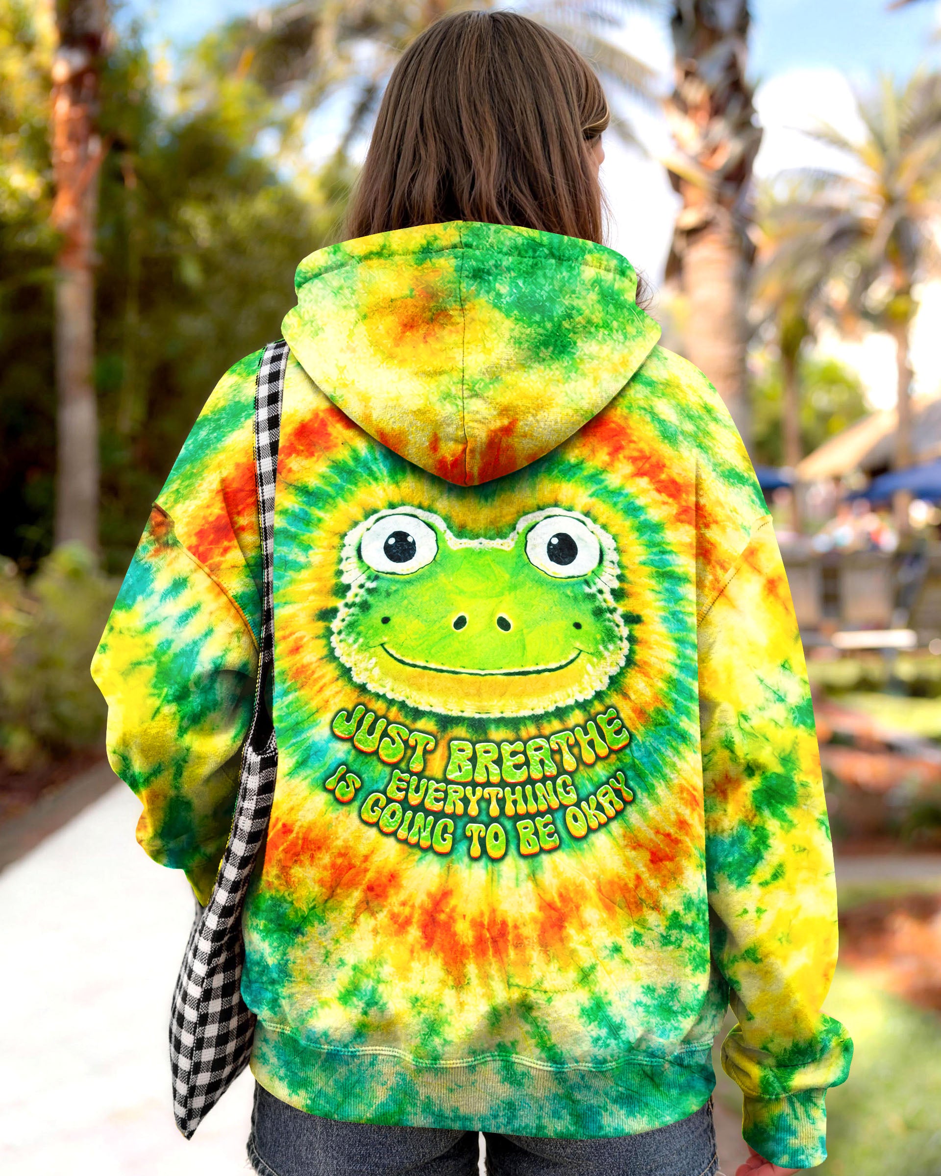 JUST BREATHE FROG SWIRL ALL OVER PRINT - TLNT1007263