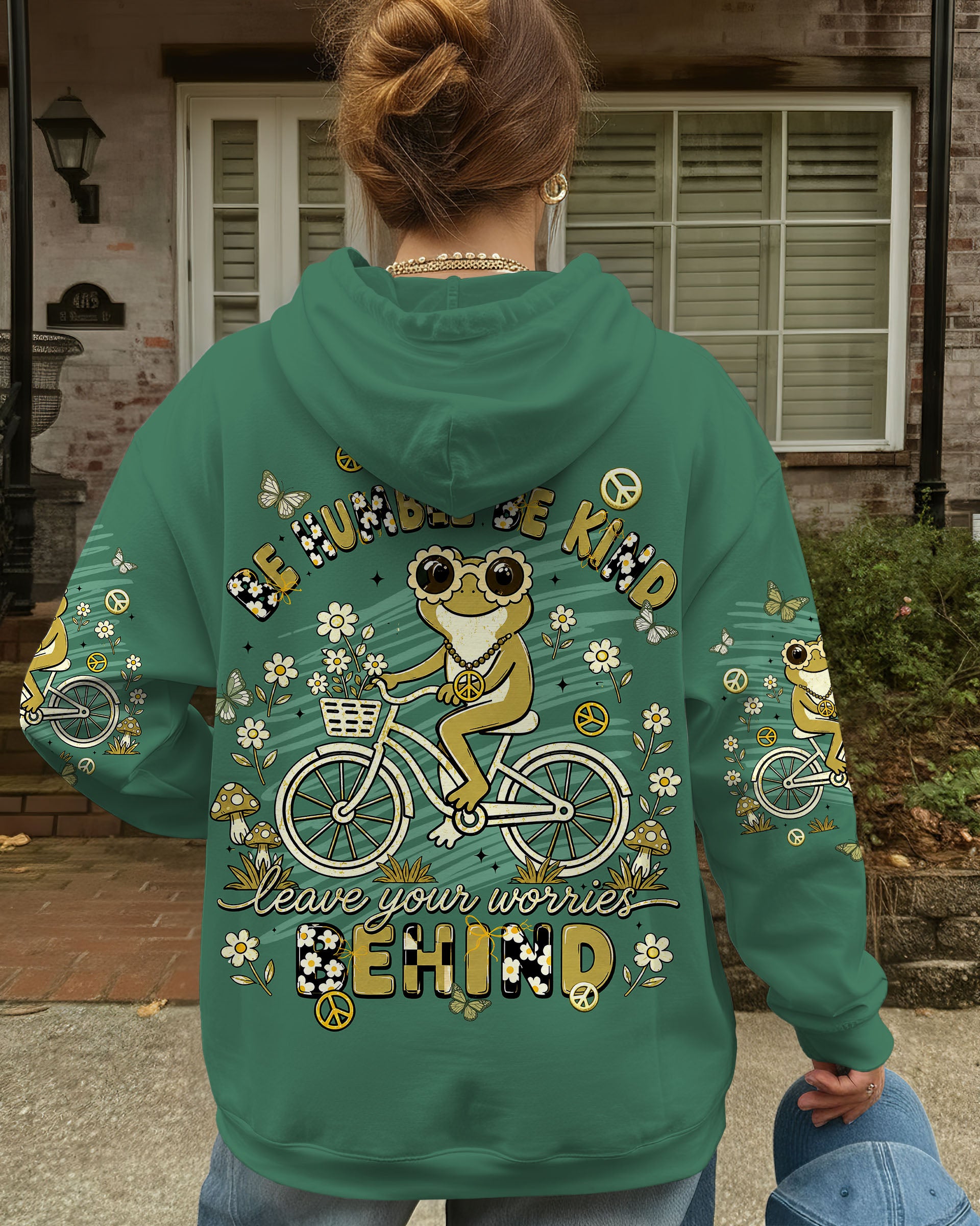 BE HUMBLE BE KIND FROG ALL OVER PRINT - TLNT1307263