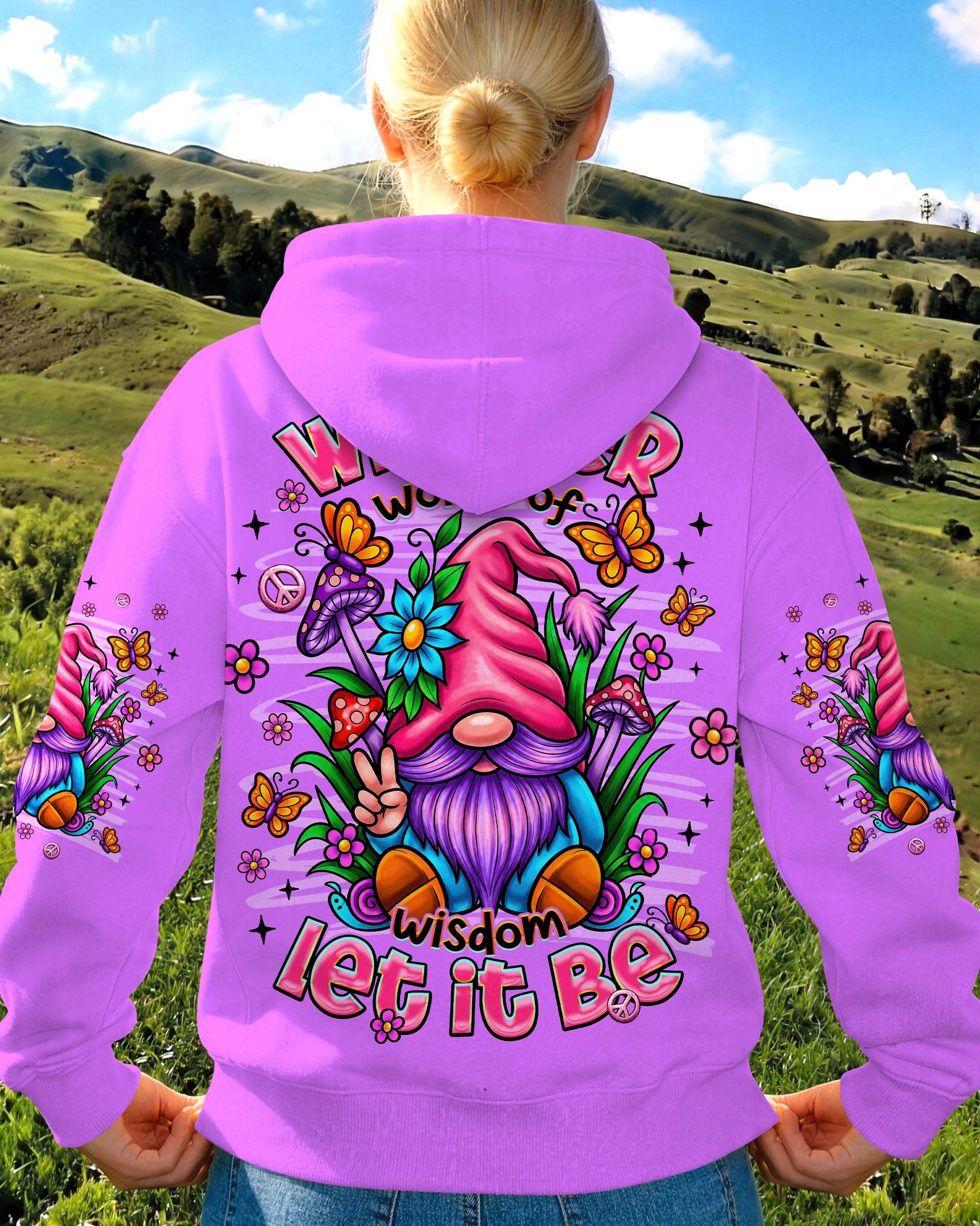 WHISPER WORDS OF WISDOM LET IT BE GNOME ALL OVER PRINT - TLNT2907261