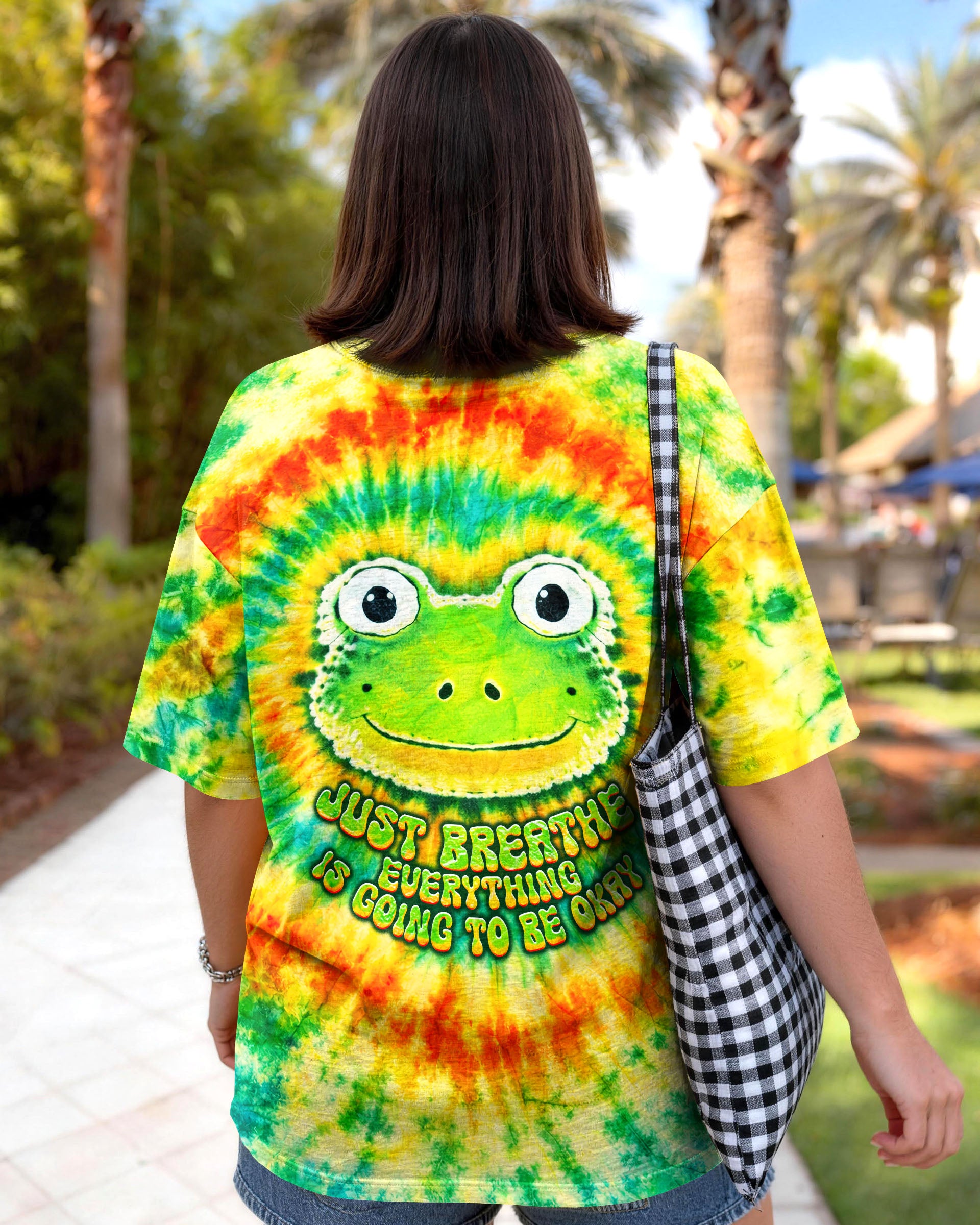 JUST BREATHE FROG SWIRL ALL OVER PRINT - TLNT1007263