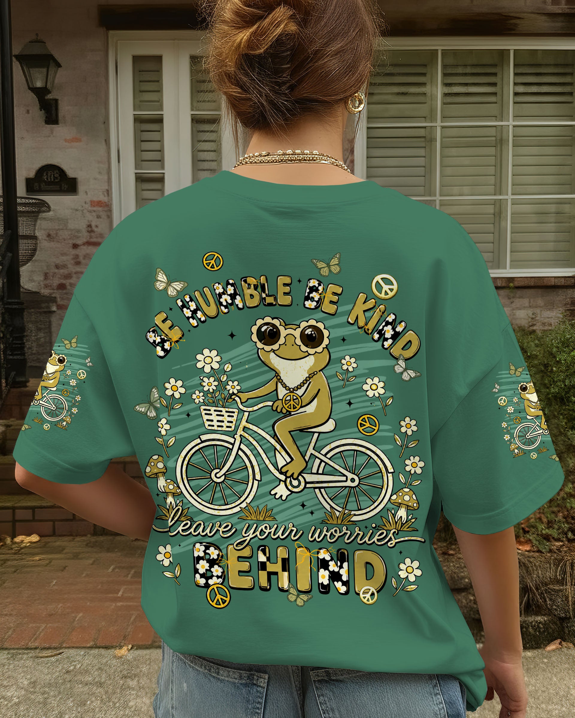 BE HUMBLE BE KIND FROG ALL OVER PRINT - TLNT1307263