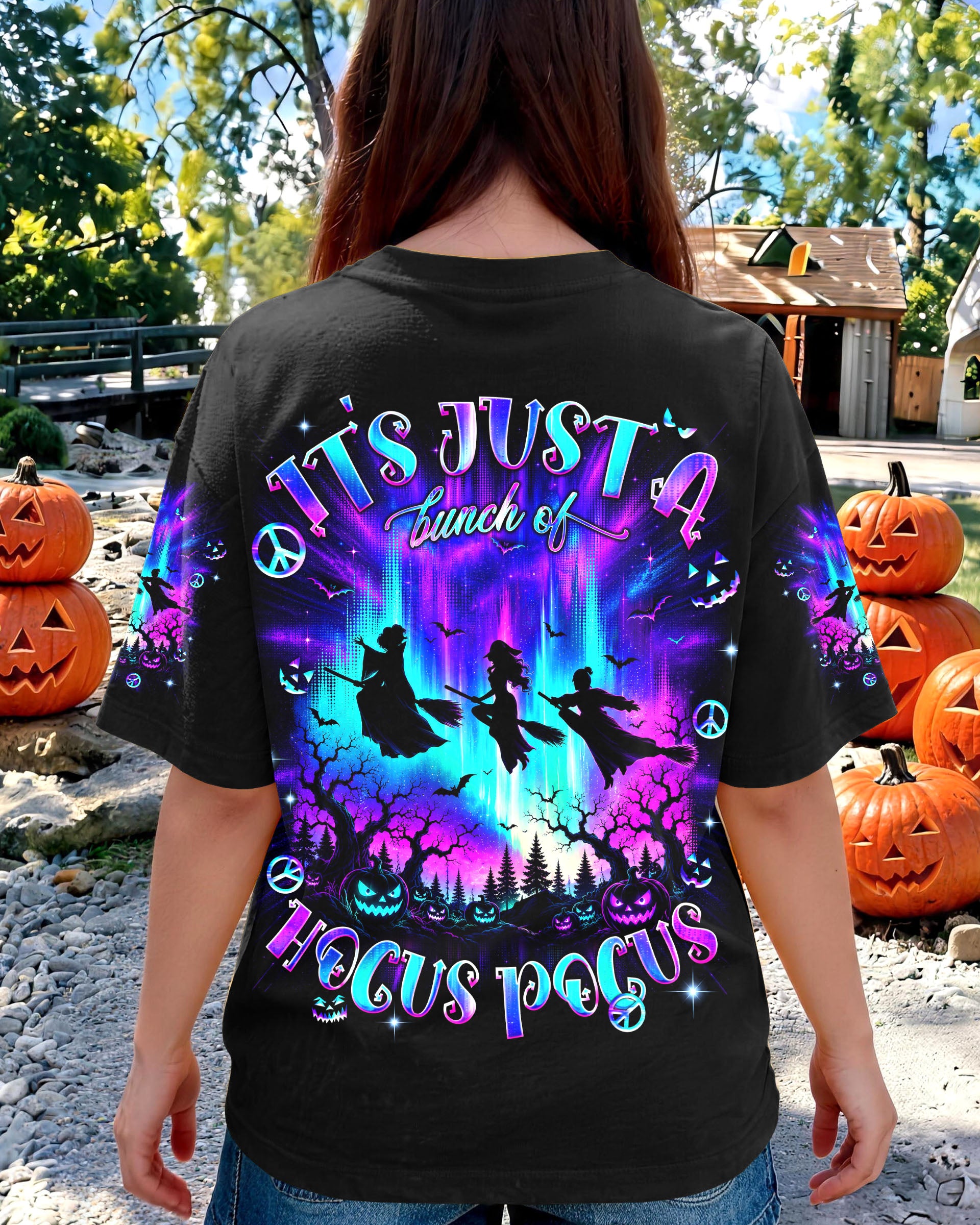 BUNCH OF HOCUS POCUS WITCH HALLOWEEN ALL OVER PRINT  - TLNT1607262