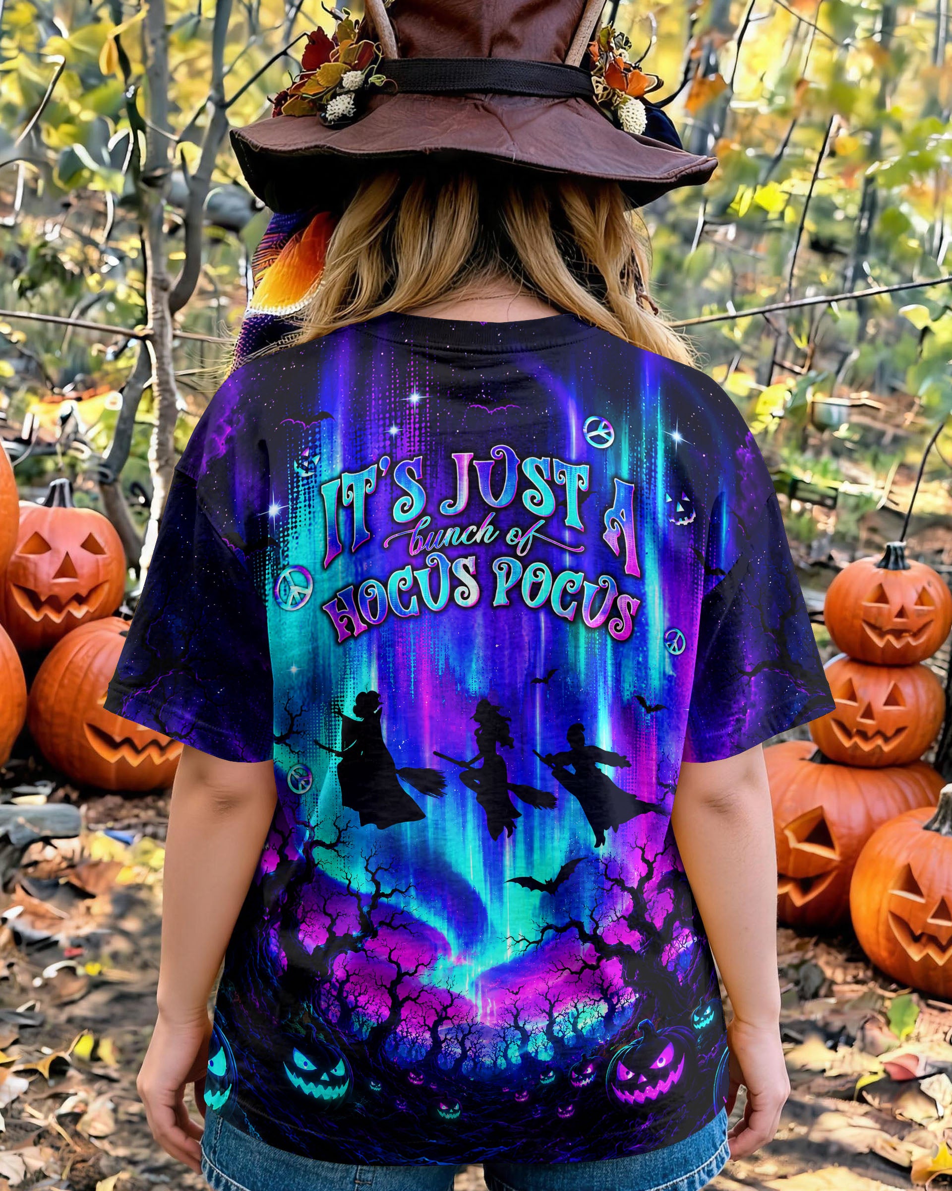 BUNCH OF HOCUS POCUS WITCH HALLOWEEN ALL OVER PRINT  - TLNT1607263