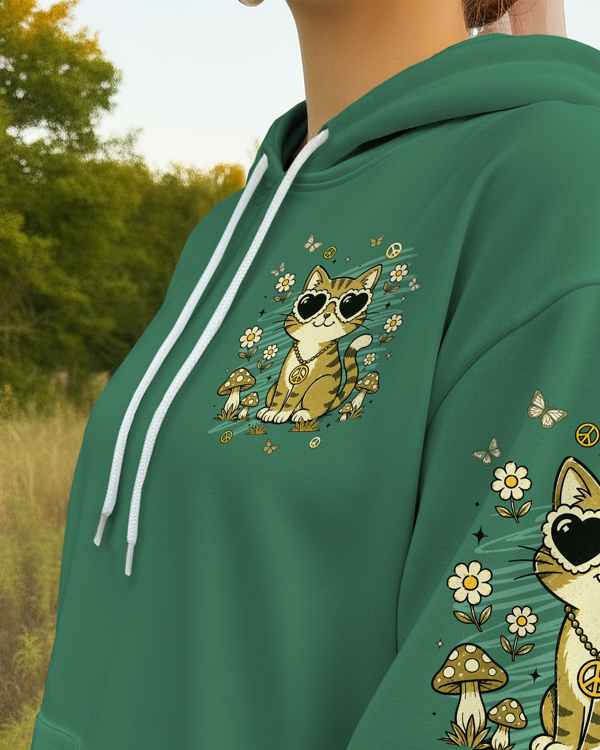 BE HUMBLE BE KIND CAT ALL OVER PRINT - TLNT1407261