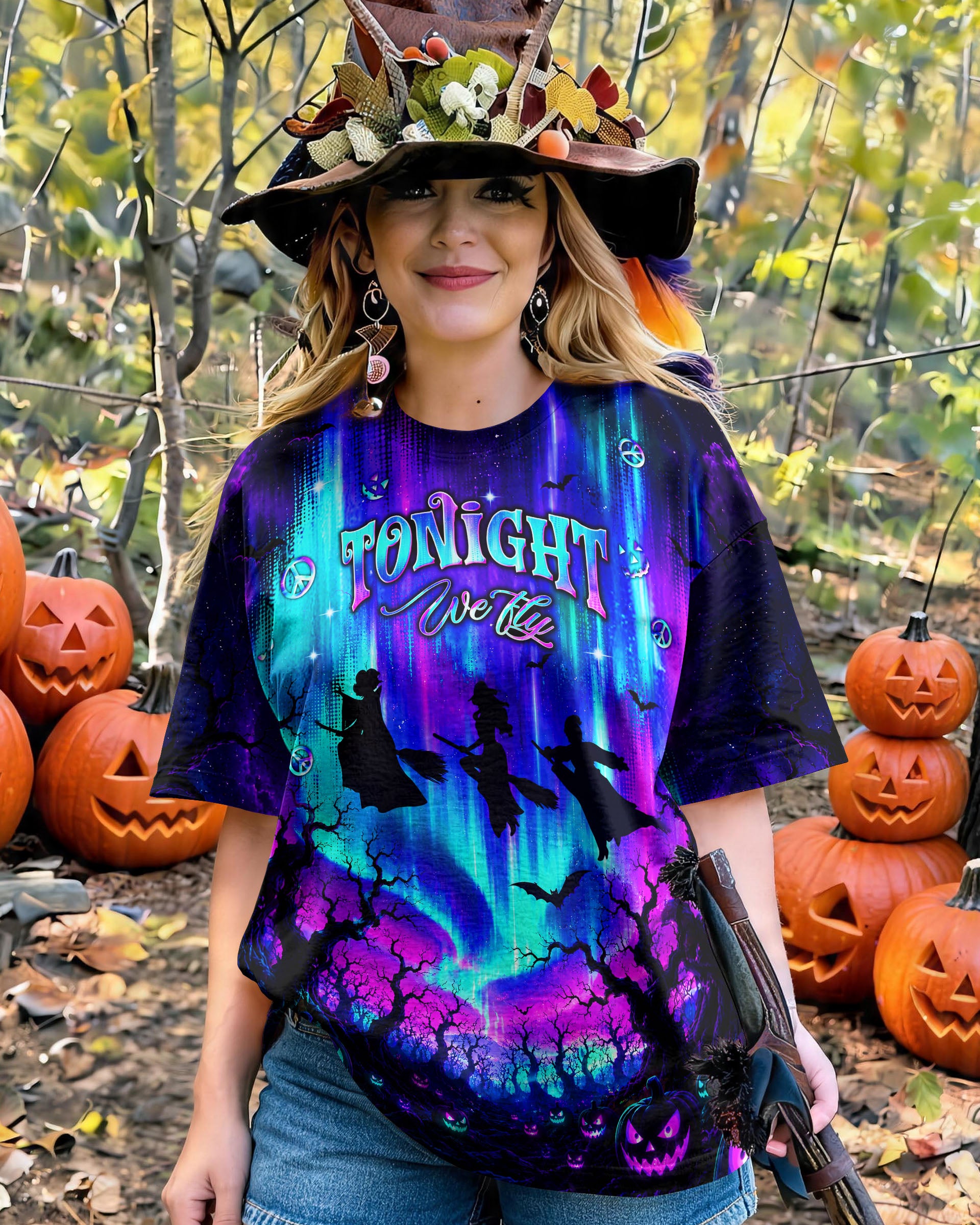 BUNCH OF HOCUS POCUS WITCH HALLOWEEN ALL OVER PRINT  - TLNT1607263