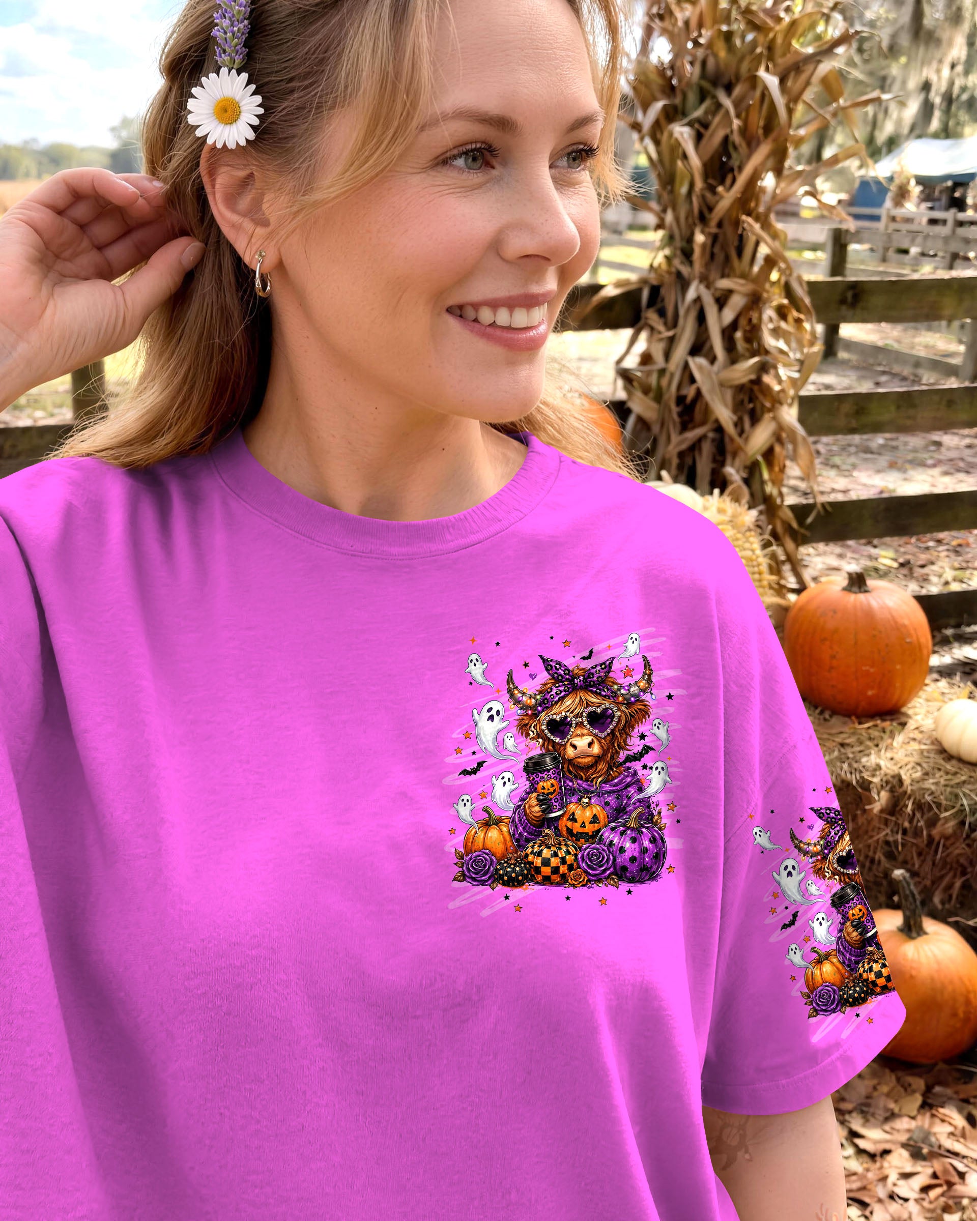 SUCK IT UP BUTTERCUP HIGHLAND COW HALLOWEEN ALL OVER PRINT  - TLNT2207261