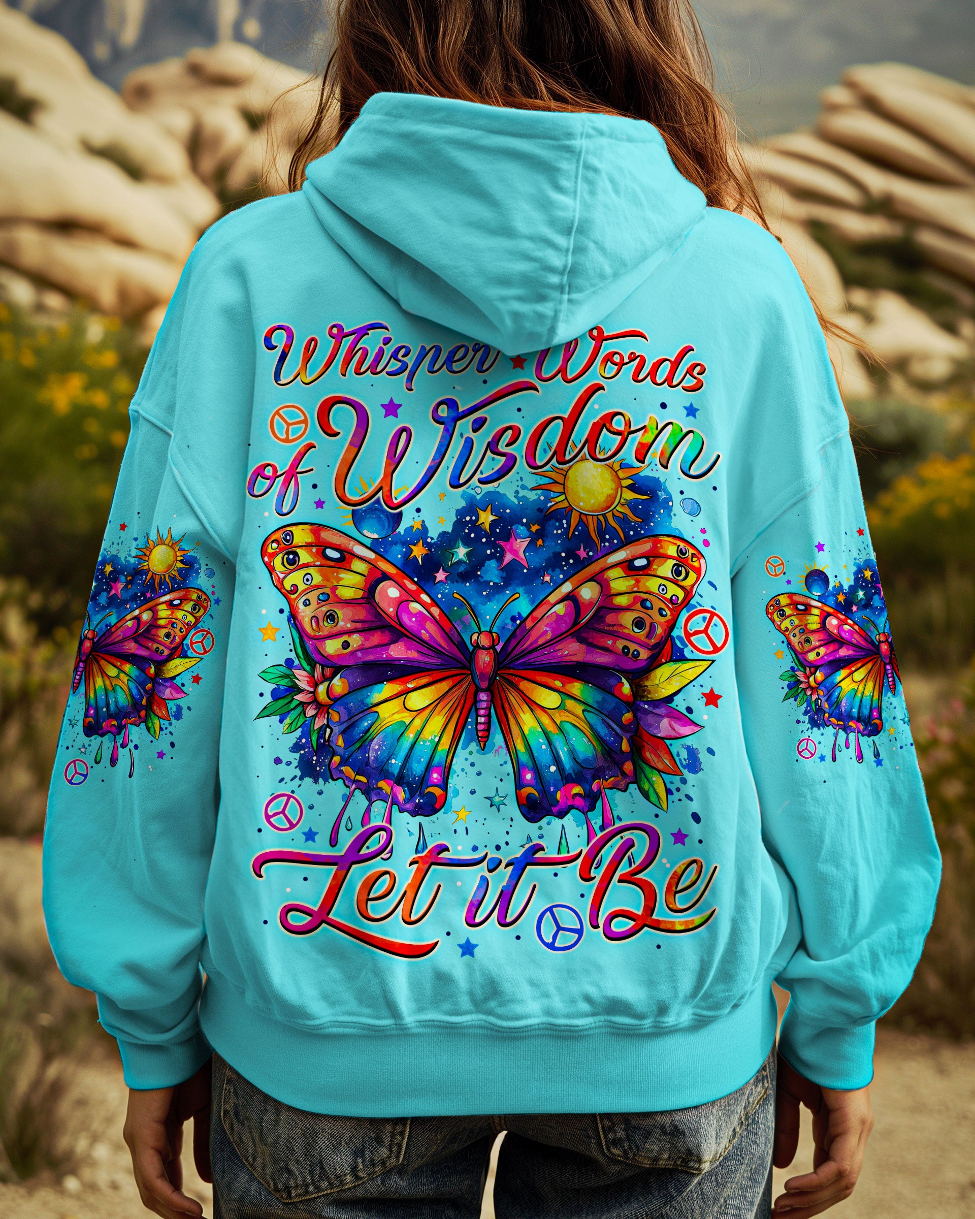WHISPER WORDS OF WISDOM LET IT BE BUTTERFLY ALL OVER PRINT - TYTM2408241