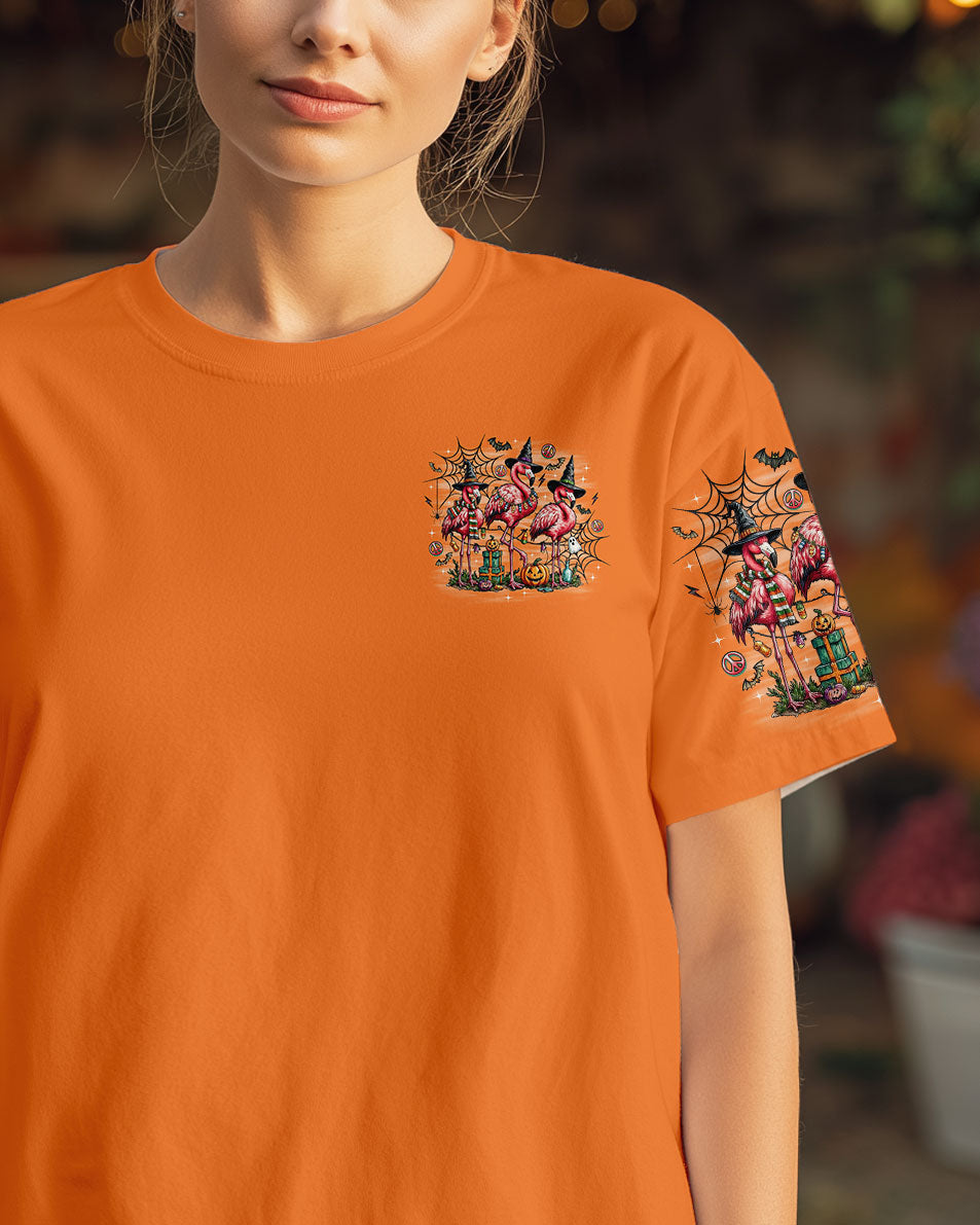 LET'S GO GIRLS FLAMINGO HALLOWEEN ALL OVER PRINT  - TLNO1808251
