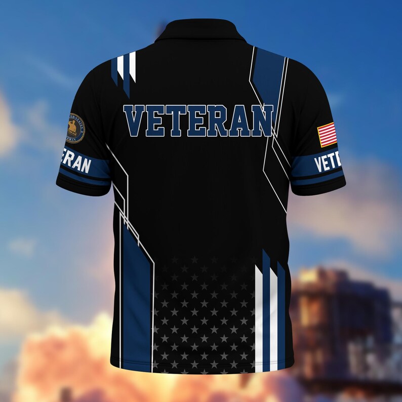 Veteran Polo Shirt, United States Veteran Shirt, Military Polo Shirts, Veteran's Day Gifts, Dad Military Gifts, Father's Day Gift