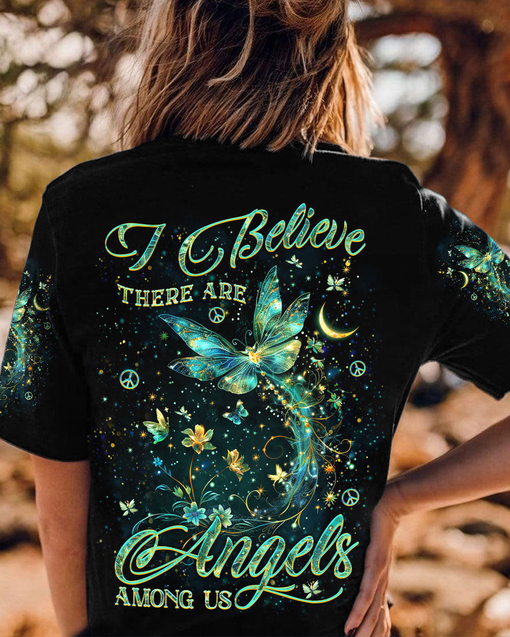 I BELIEVE THERE ARE ANGELS AMONG US DRAGONFLY ALL OVER PRINT - YHKD0803241