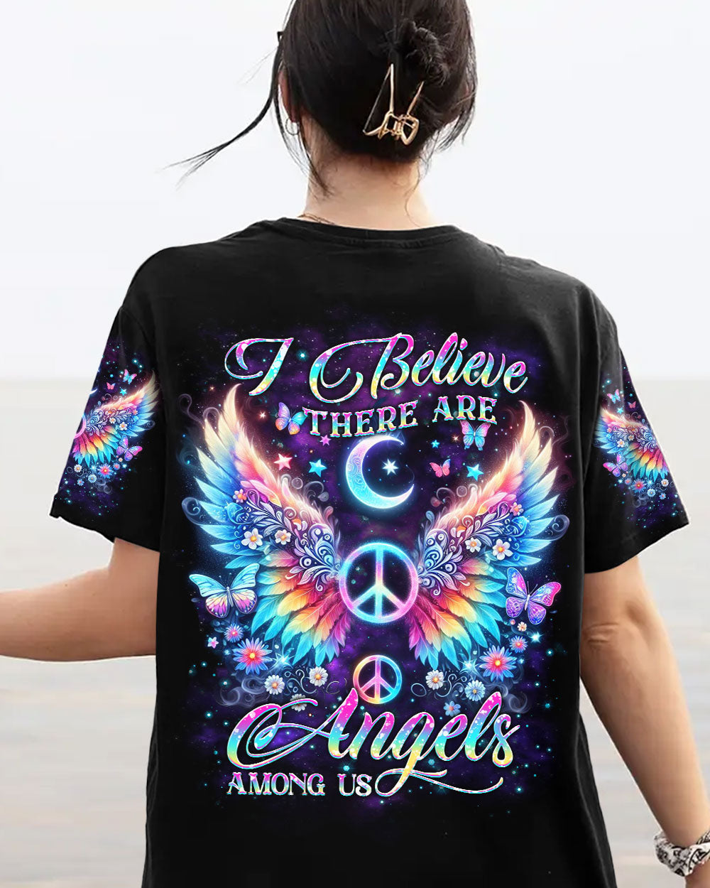 I BELIEVE THERE ARE ANGELS AMONG US ALL OVER PRINT - YHKD2903241