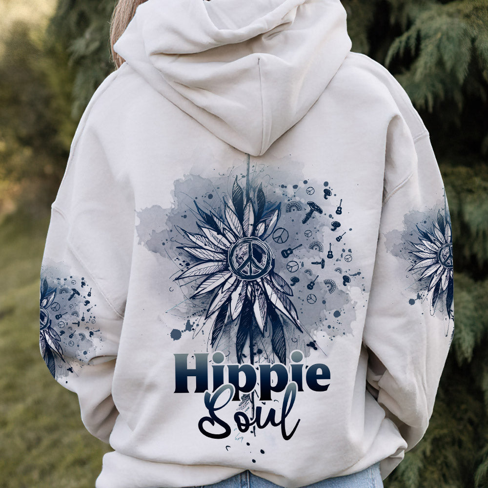 HIPPIE SOUL WATERCOLOR SUNFLOWER ALL OVER PRINT - TLNZ0103233