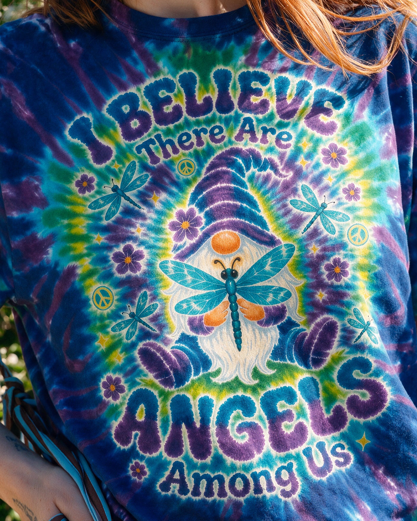 I BELIEVE ANGELS AMONG US GNOME ALL OVER PRINT - RI2107262