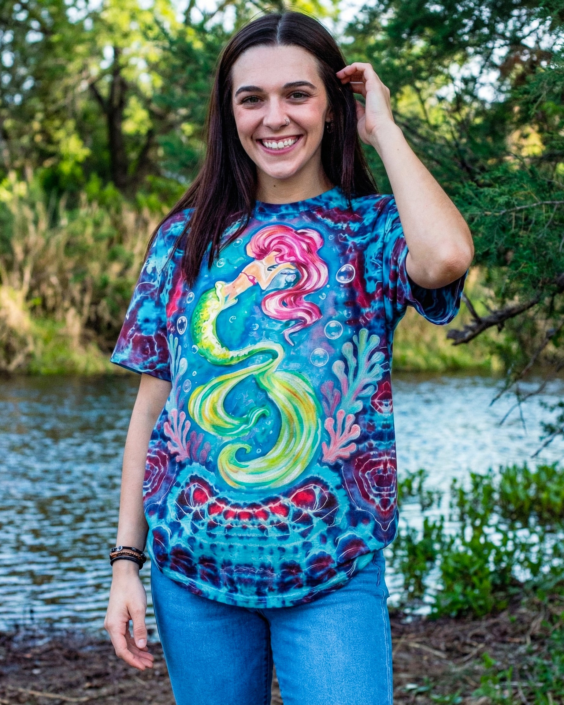 MERMAID SPIRIT FLOW ALL OVER PRINT - KM0604261