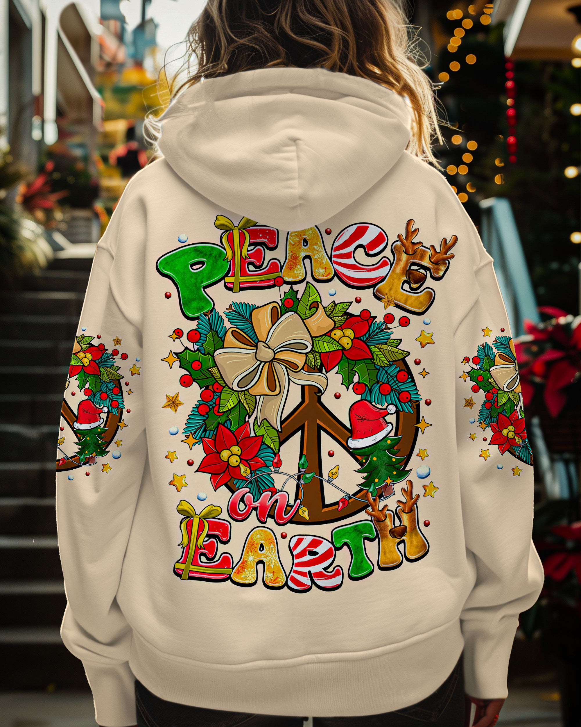 PEACE ON EARTH CHRISTMAS ALL OVER PRINT - TYTM1810242