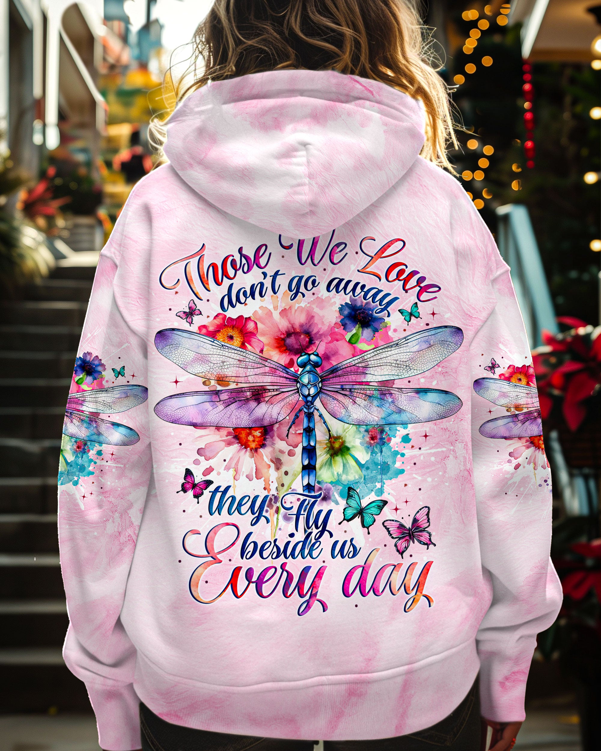 THOSE WE LOVE DON'T GO AWAY DRAGONFLY ALL OVER PRINT - TYTM1410241