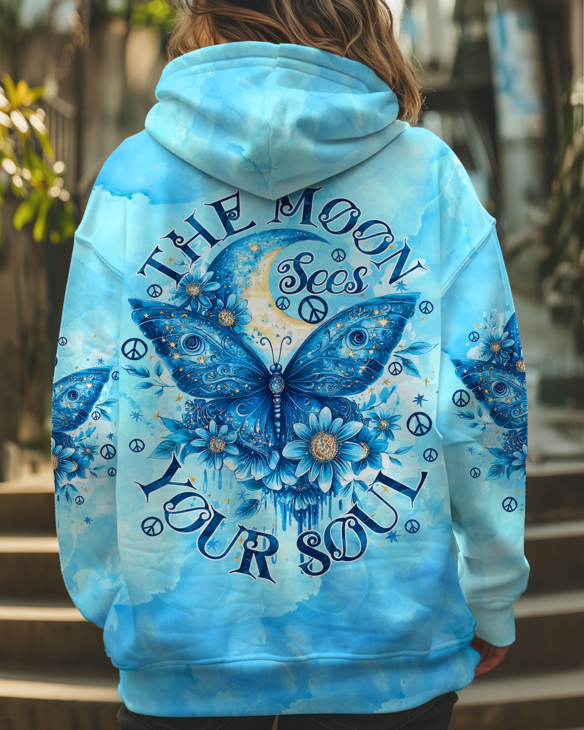 THE MOON SEES YOUR SOUL BUTTERFLY ALL OVER PRINT - TY0312242