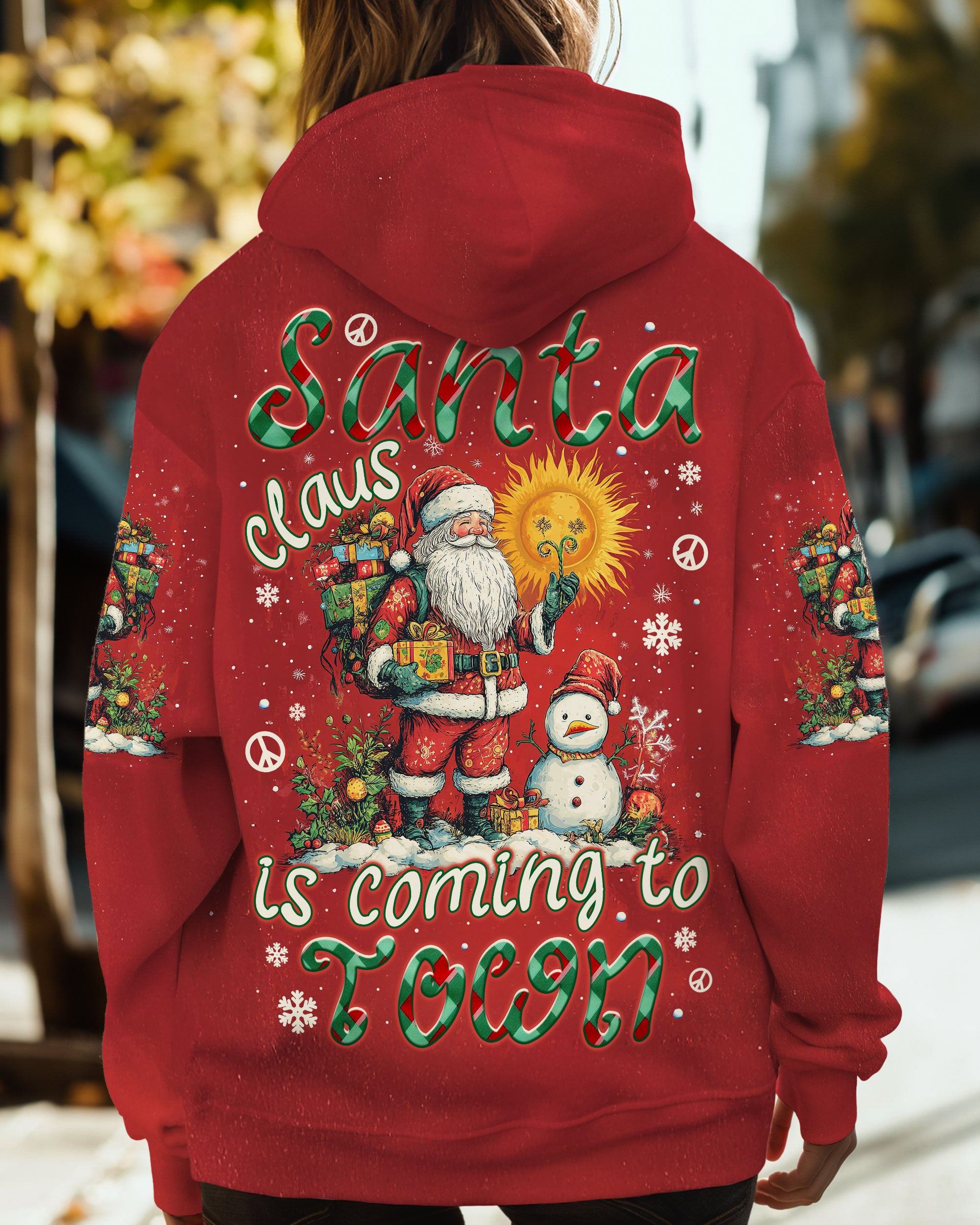 SANTA CLAUS IS COMING CHRISTMAS ALL OVER PRINT - TYTM1511241