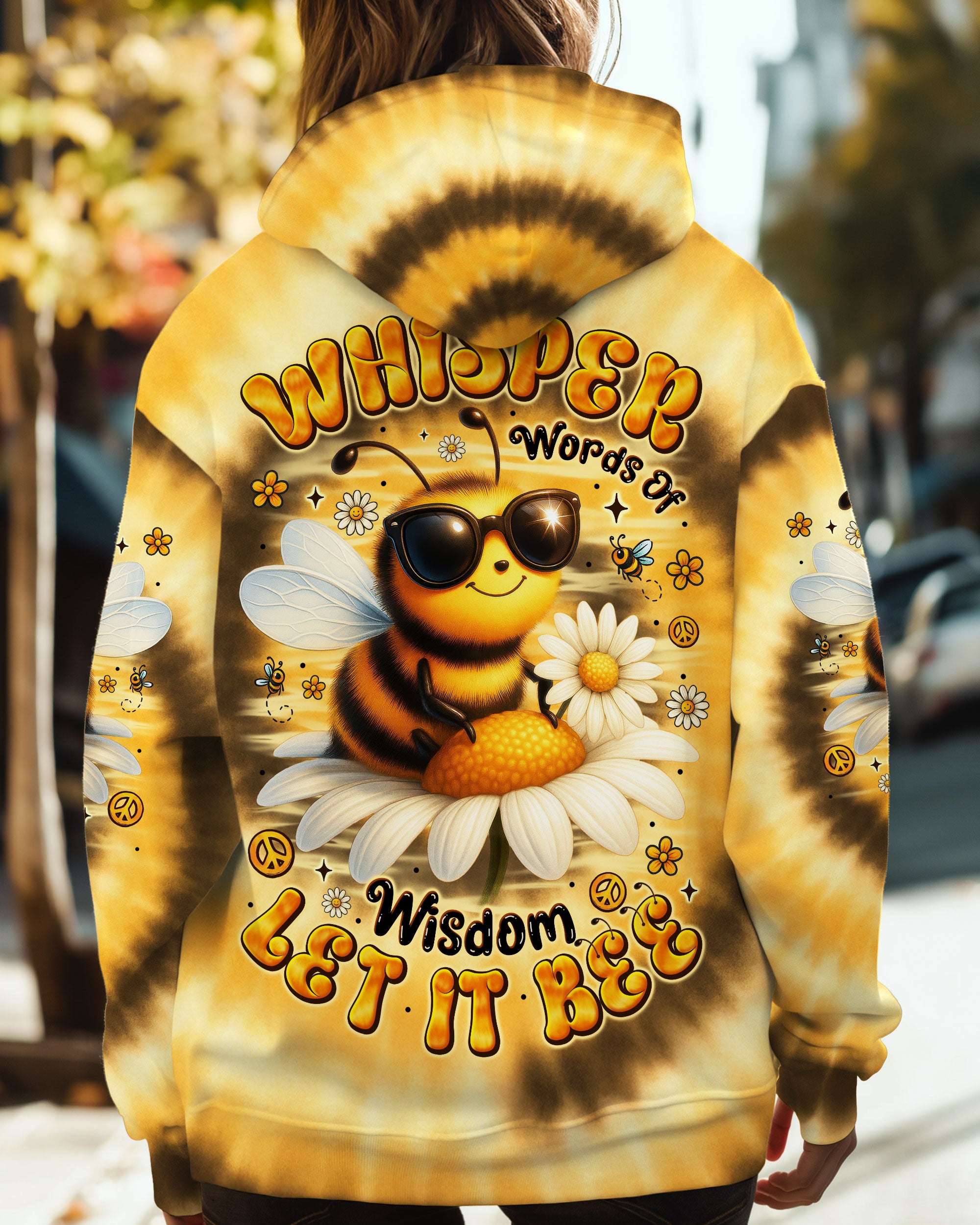 WHISPER WORDS OF WISDOM LET IT BEE TIE DYE ALL OVER PRINT - TYTM0307251