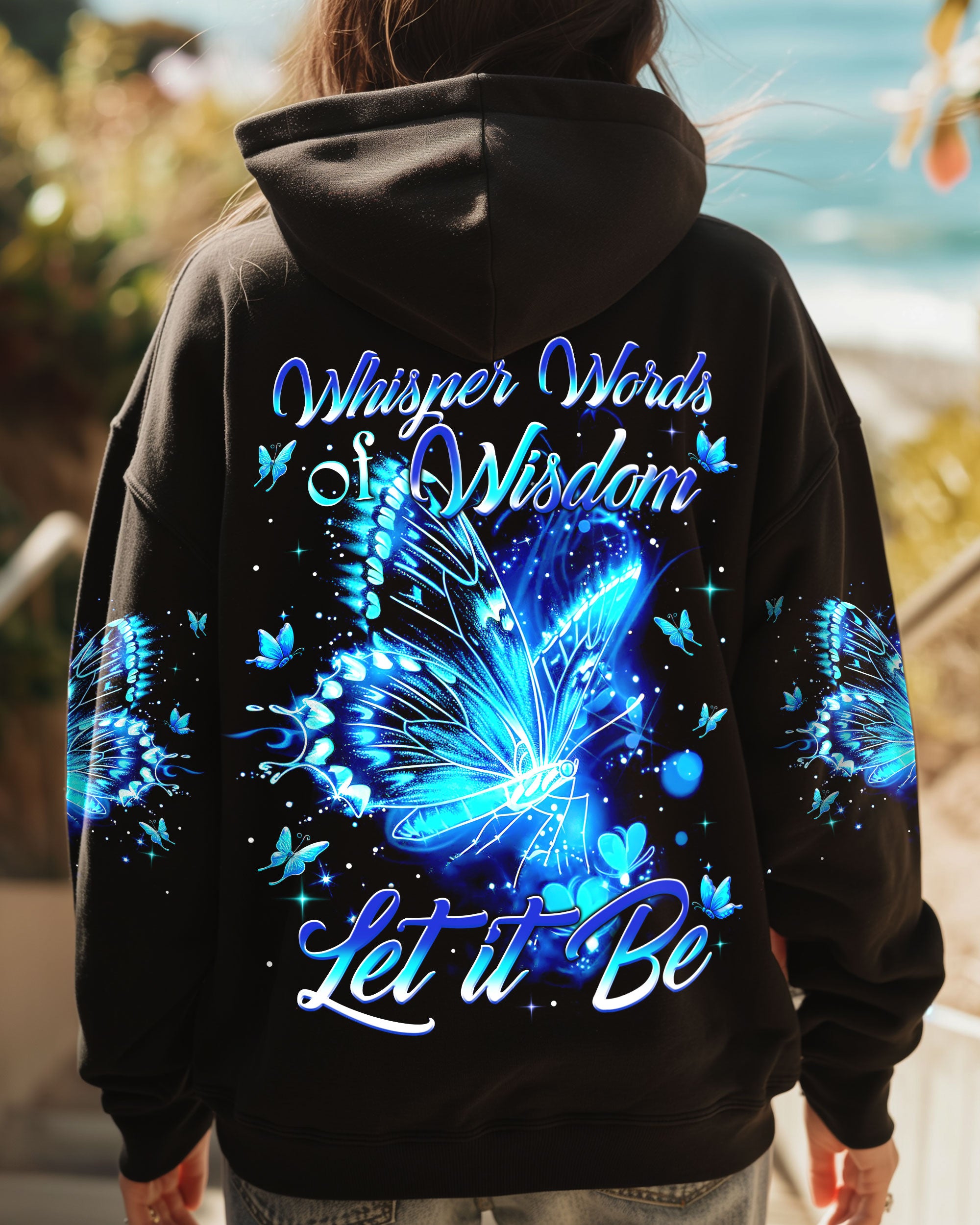 WHISPER WORDS OF WISDOM LET IT BE BUTTERFLY ALL OVER PRINT - TYTM3110242