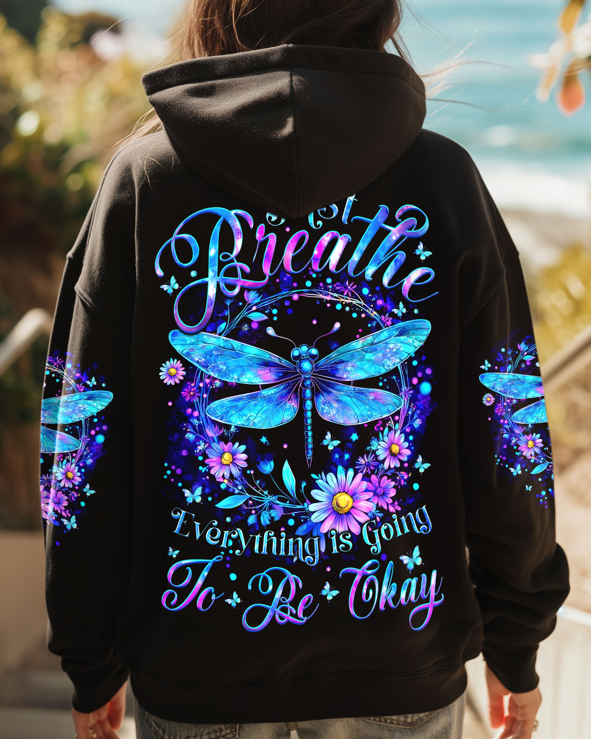 JUST BREATHE DRAGONFLY ALL OVER PRINT - TYTM1206251