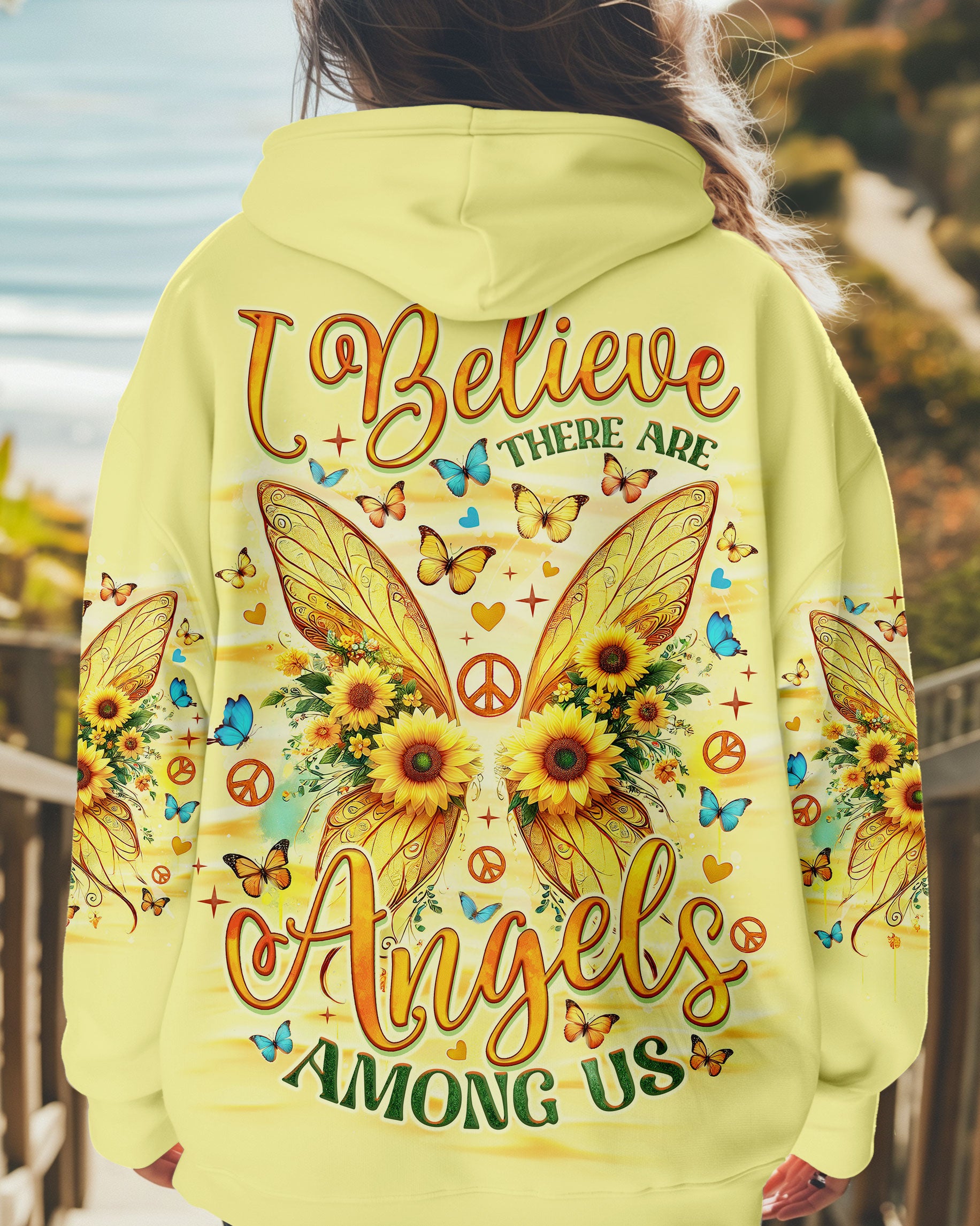 I BELIEVE THERE ARE ANGELS AMONG US WINGS ALL OVER PRINT - TLNO2708242