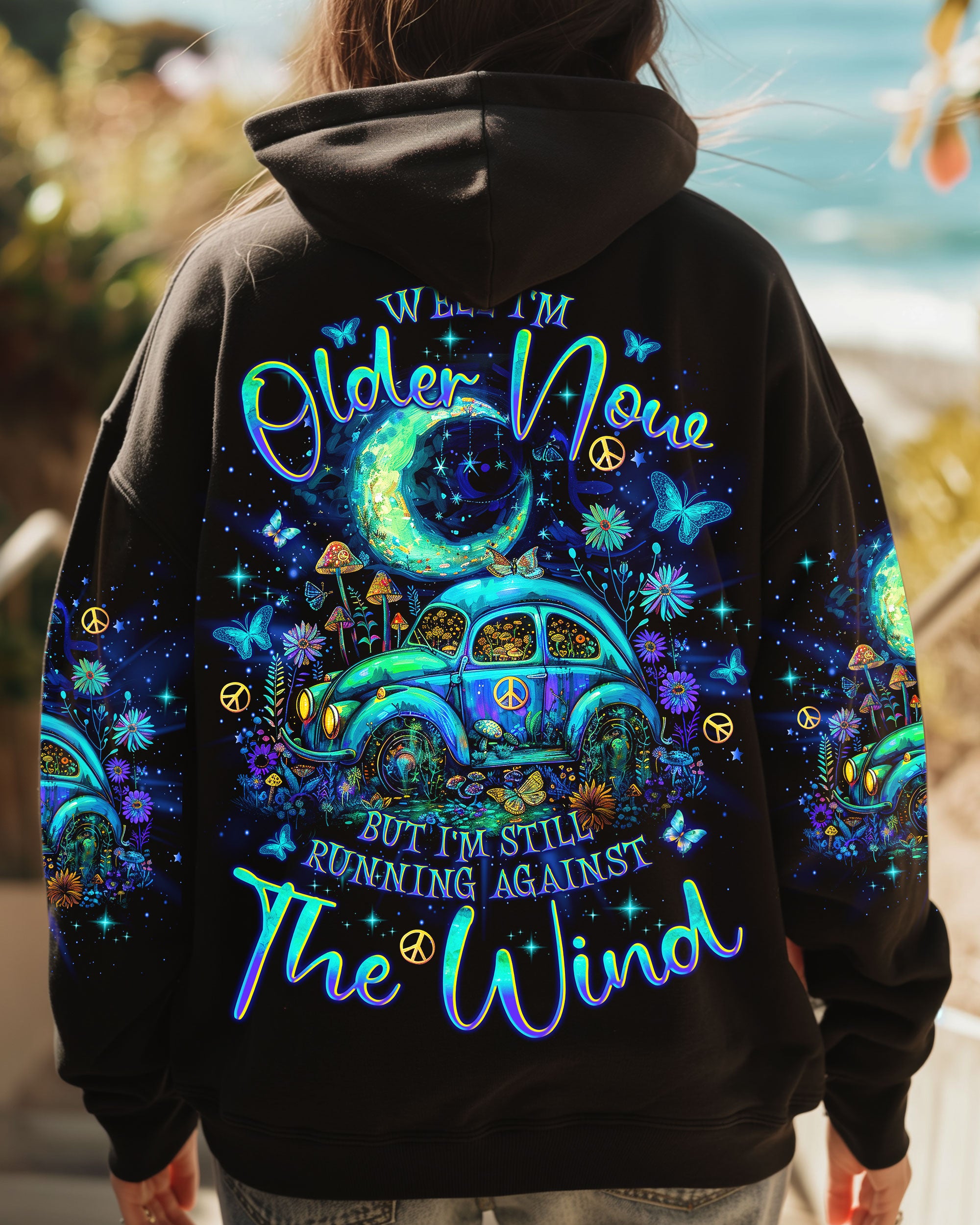 RUNNING AGAINST THE WIND CAR ALL OVER PRINT - TLNO1311244