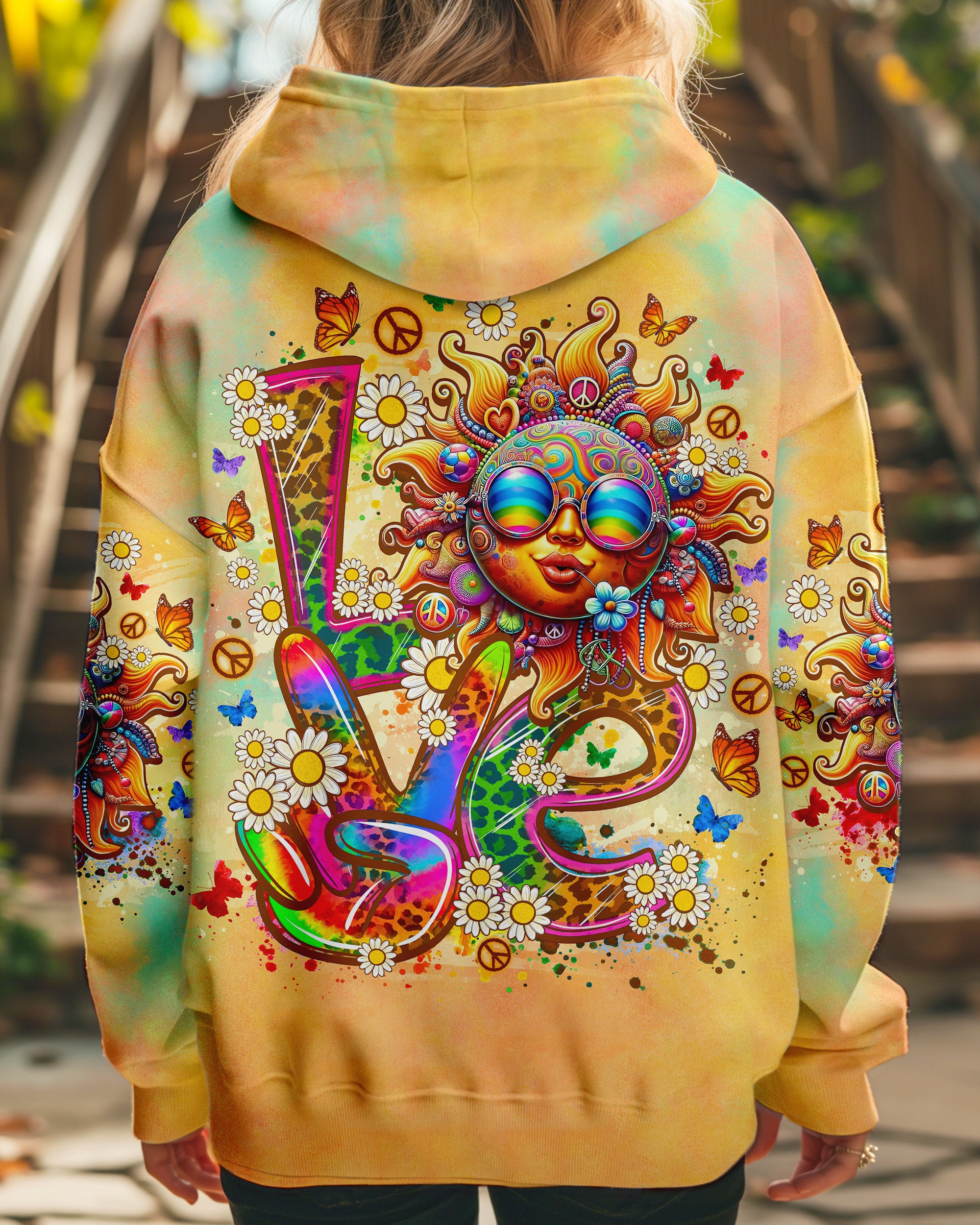 PEACE LOVE SUN ALL OVER PRINT - TLNO0612242
