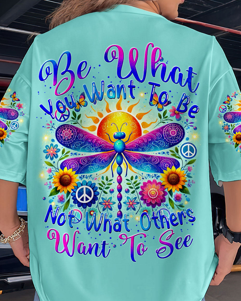 BE WHAT YOU WANT TO BE DRAGONFLY ALL OVER PRINT - TYTM1707241