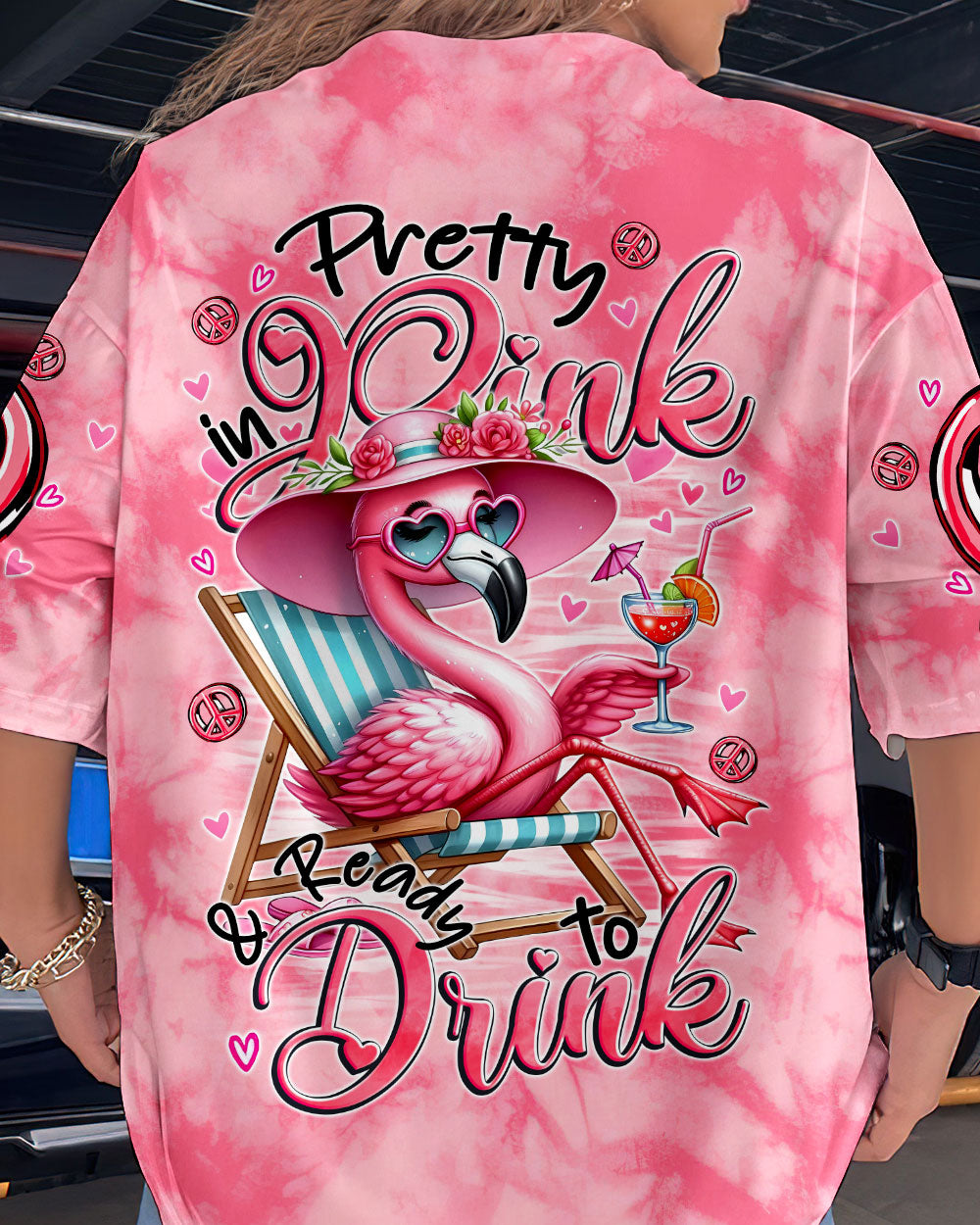 PRETTY IN PINK FLAMINGO ALL OVER PRINT - TYTM1806243