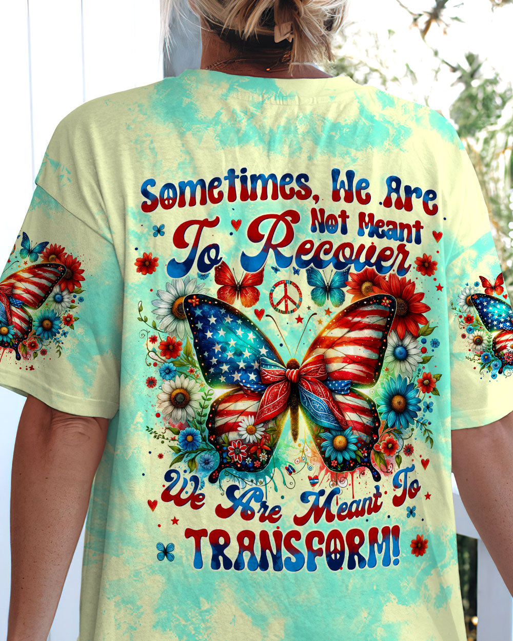 WE ARE MEANT TO TRANSFORM BUTTERFLY ALL OVER PRINT - TYTM0706244